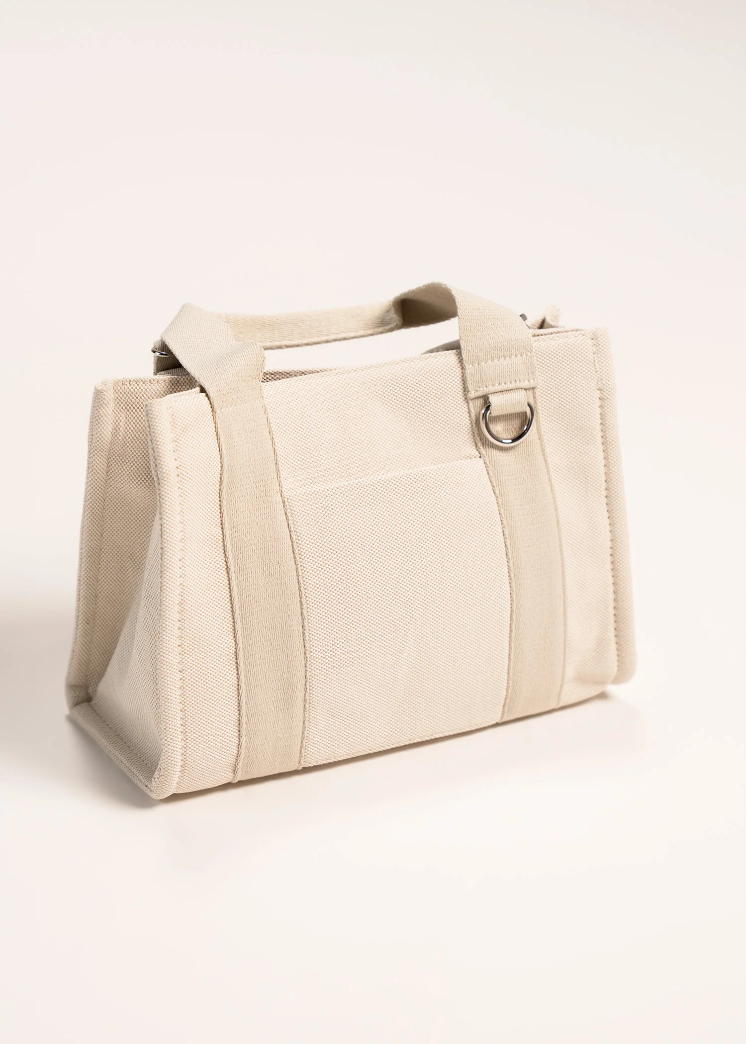 Canvas shoulder bag with contrasting strap- R19 - Image 6