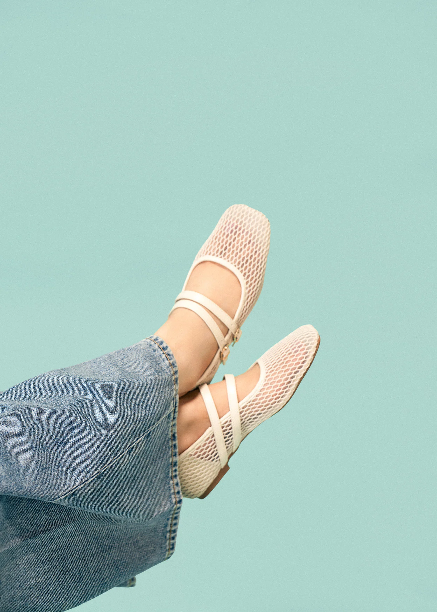 Mesh Mary Jane flats- R25SS01741 - Image 5