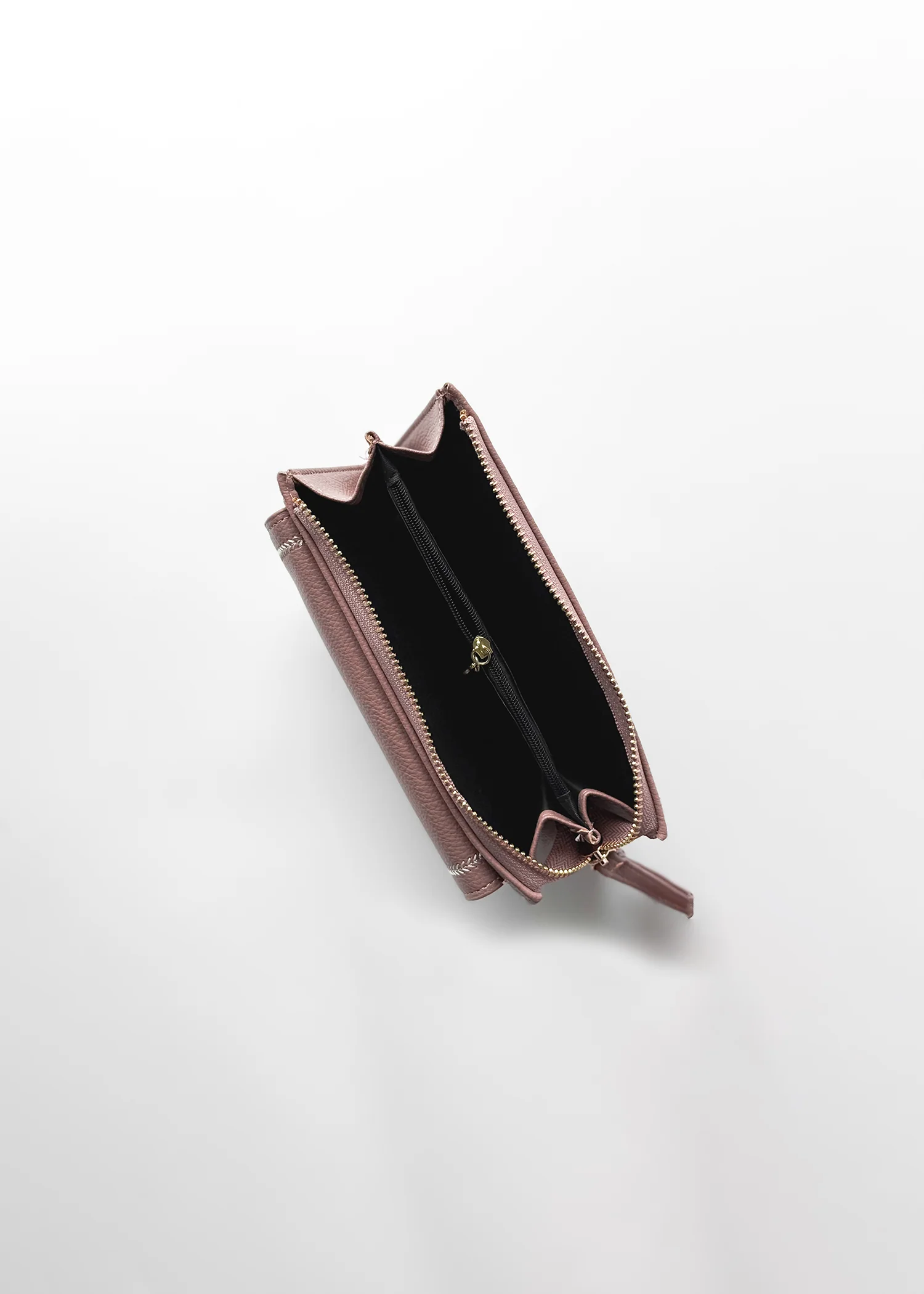 Stitched Flap Wallet With Wristlet- 6307-KOA-S25 - Image 5