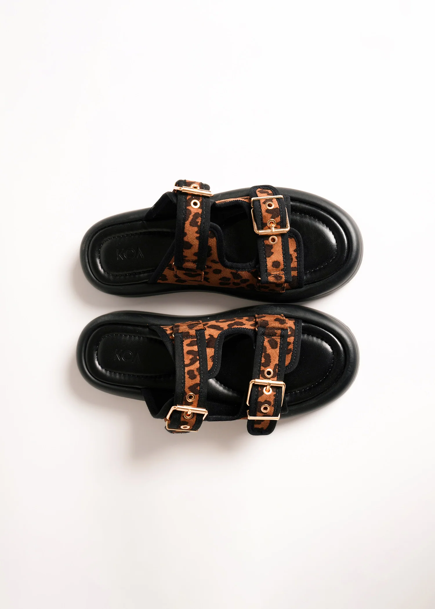Animal print buckled slides- R25SS00976 - Image 4