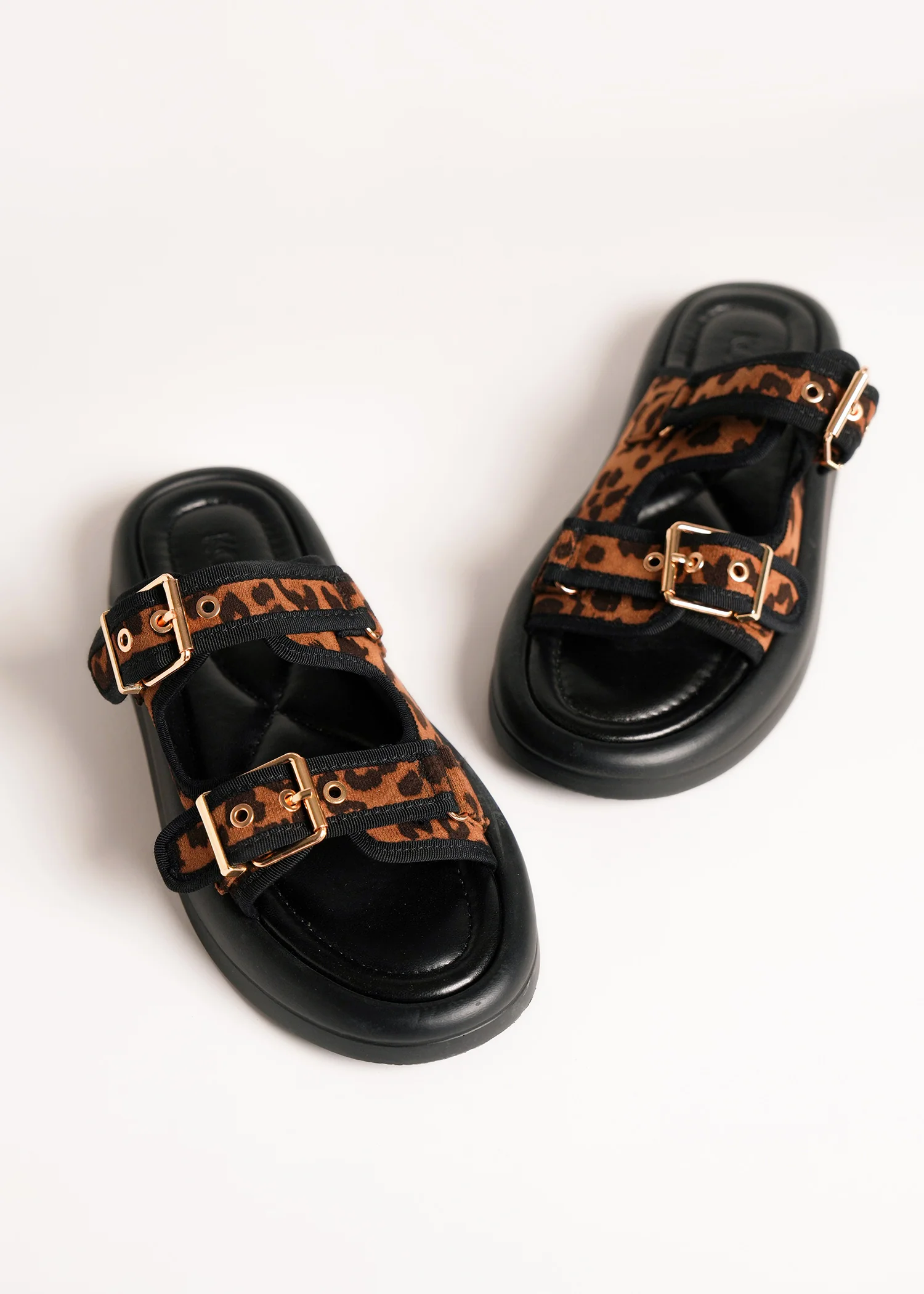 Animal print buckled slides- R25SS00976 - Image 5