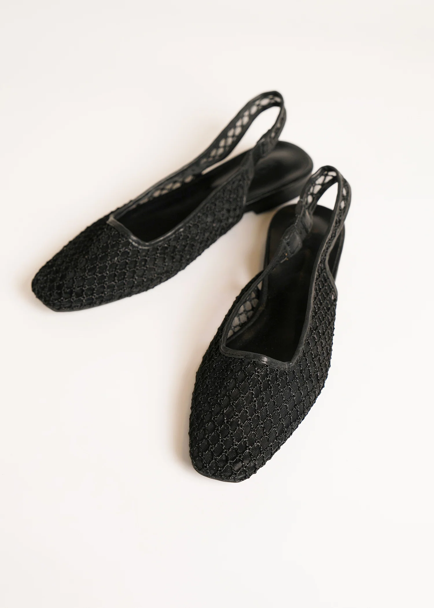 Mesh slingback pointed flats- R25SS04857 - Image 5