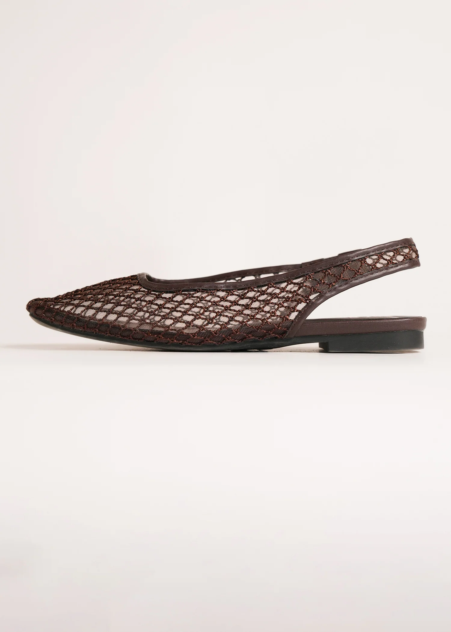 Mesh slingback pointed flats- R25SS04857 - Image 3
