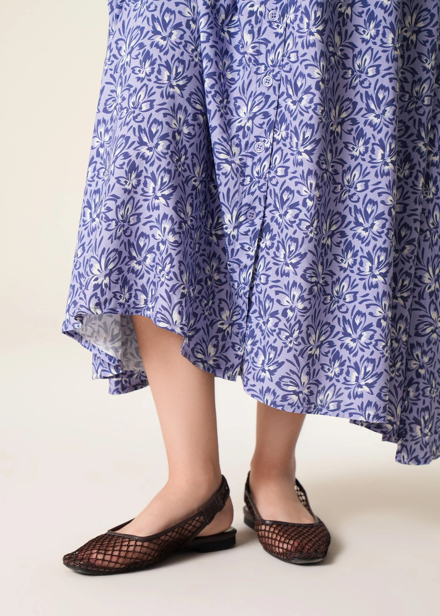 Mesh slingback pointed flats- R25SS04857 - Image 6