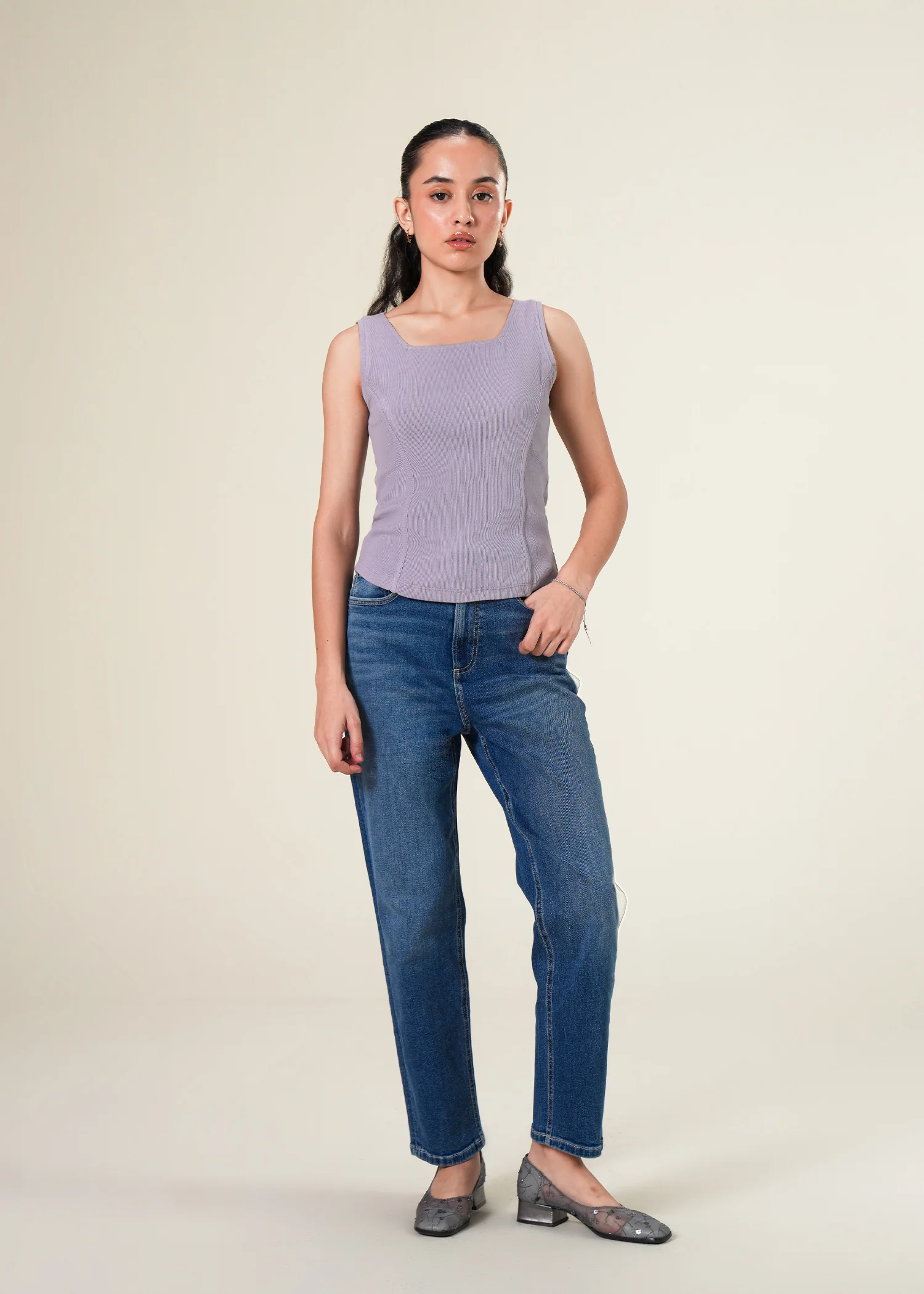 Corset-Style Tank Top- WS25-248 - Image 4