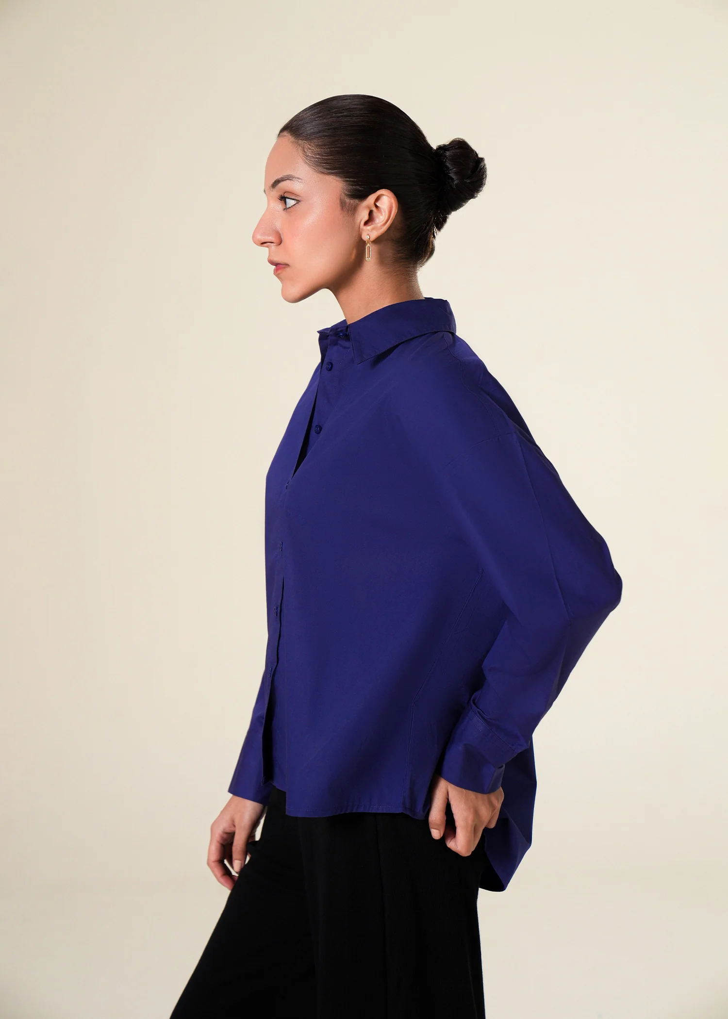 Blue Button Down Shirt- WS25-250 - Image 4