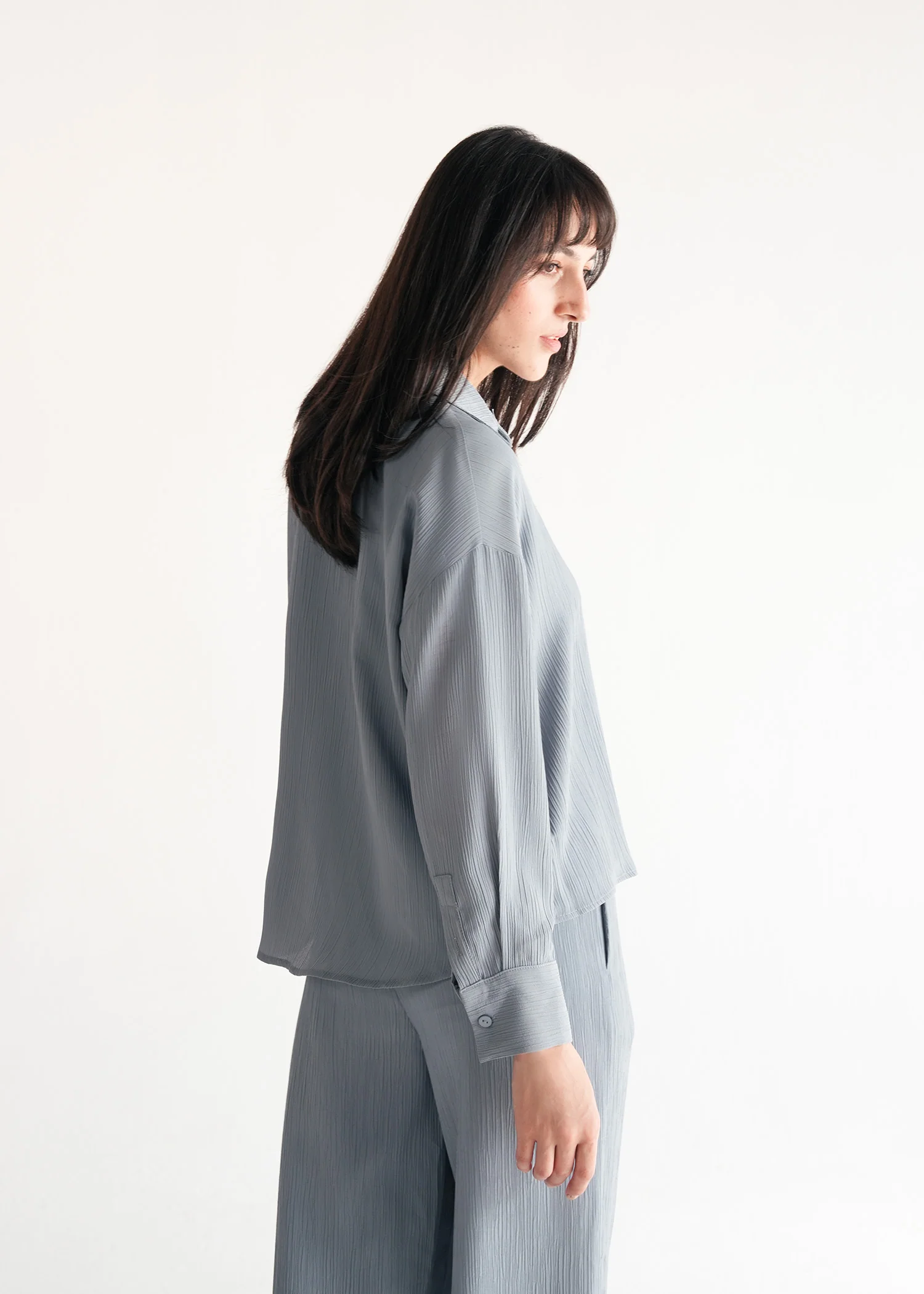 Textured Button Down Shirt- WS25-258 - Image 4
