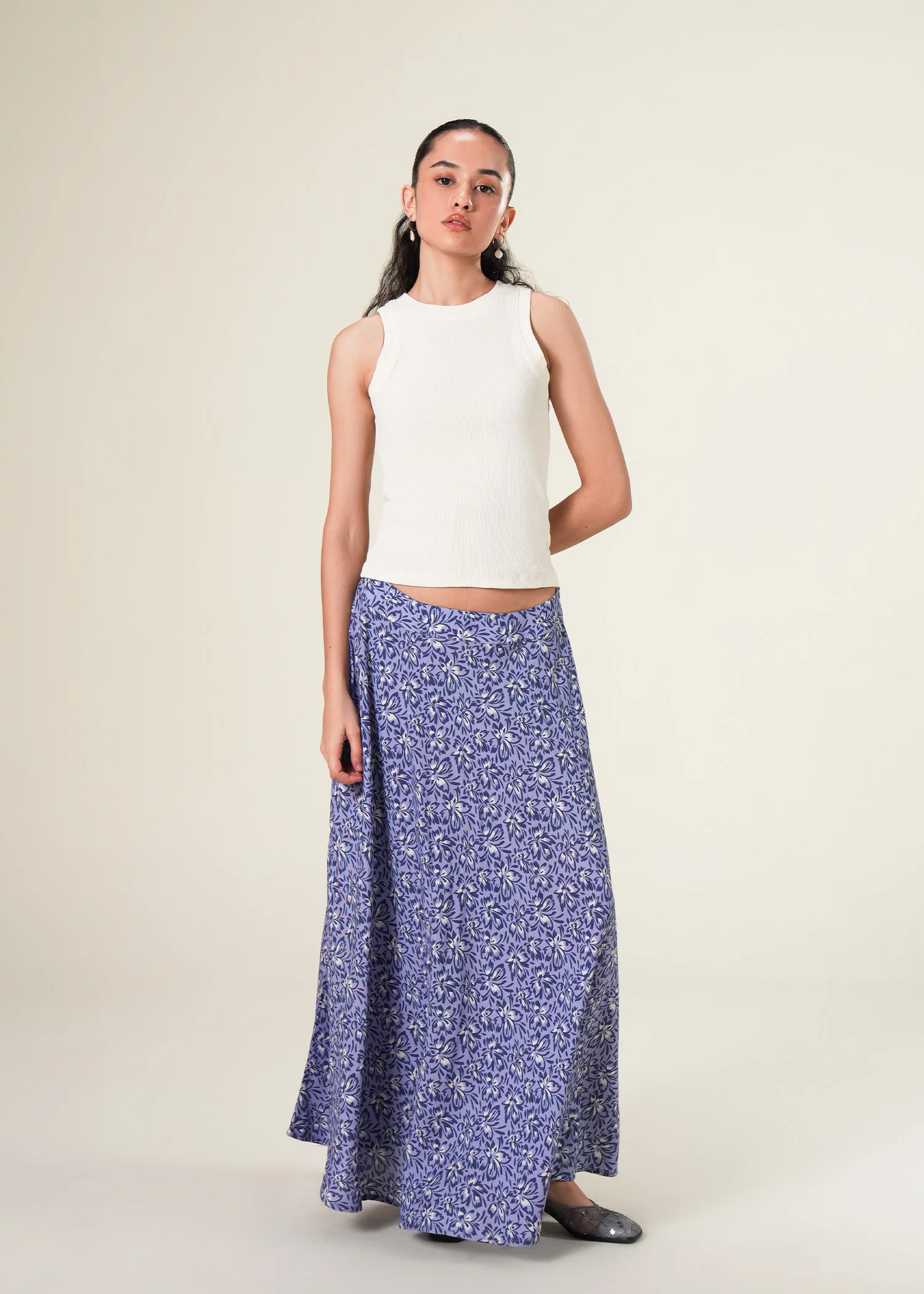 Floral Print  Skirt- WS25-270 - Image 5
