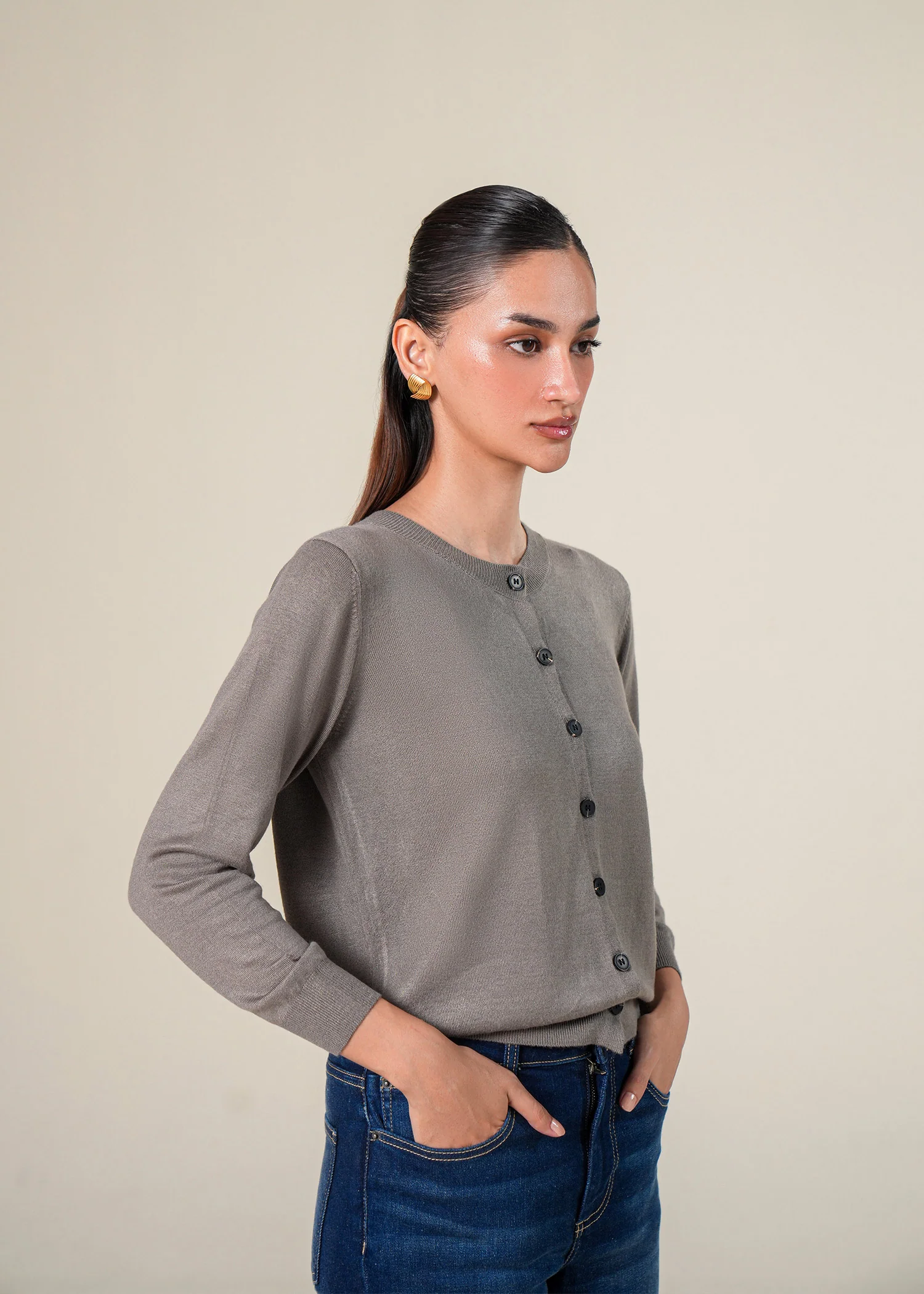Knit Cardigan- WS25-274 - Image 3