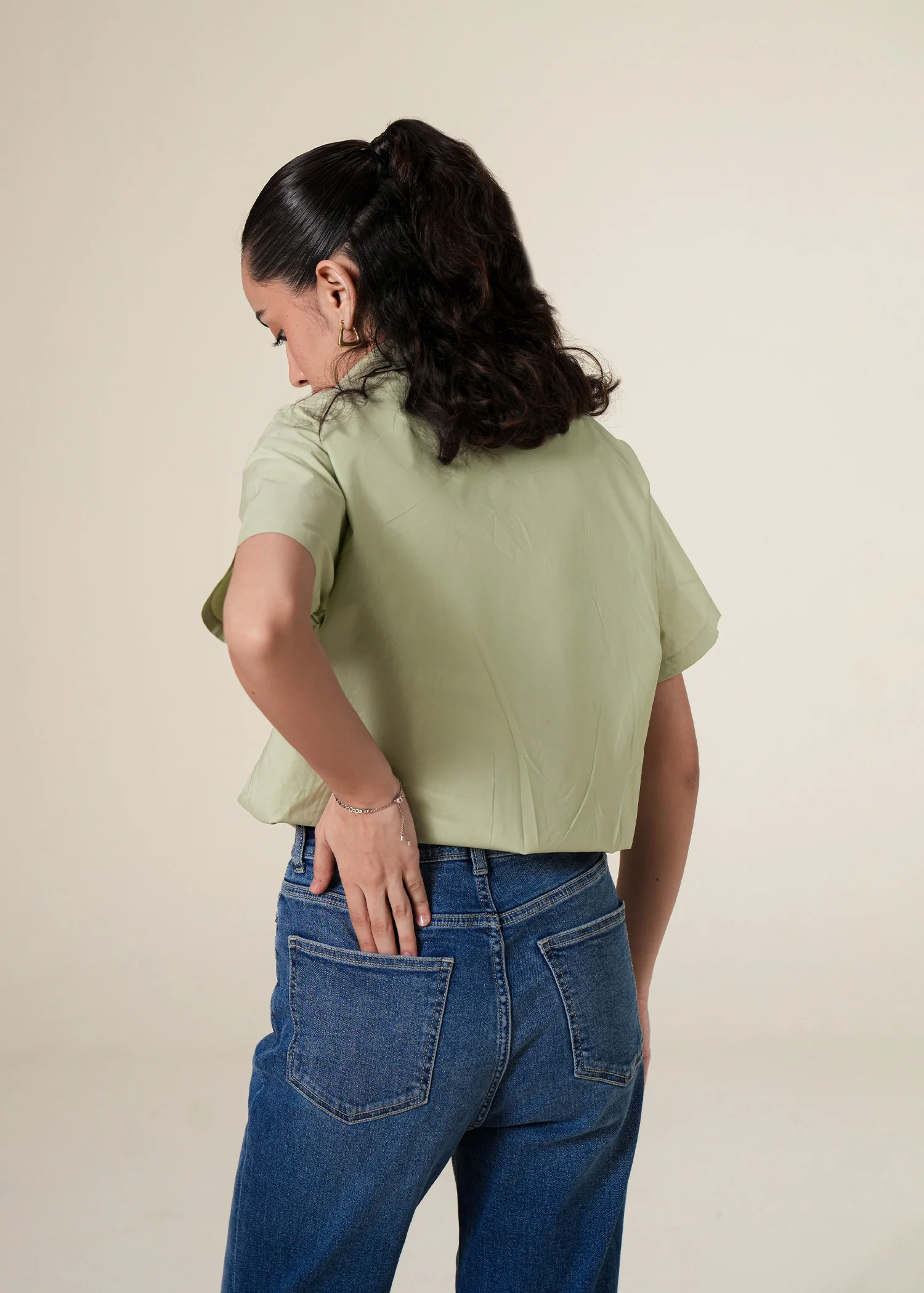 Double Layered Bodysuit Shirt- WS25-277 - Image 2