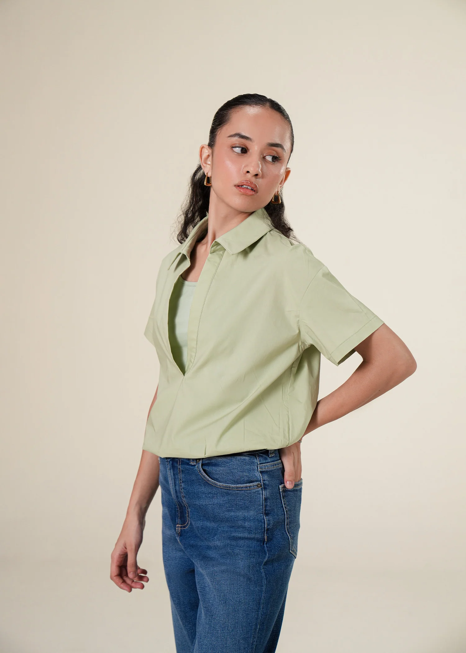 Double Layered Bodysuit Shirt- WS25-277 - Image 5