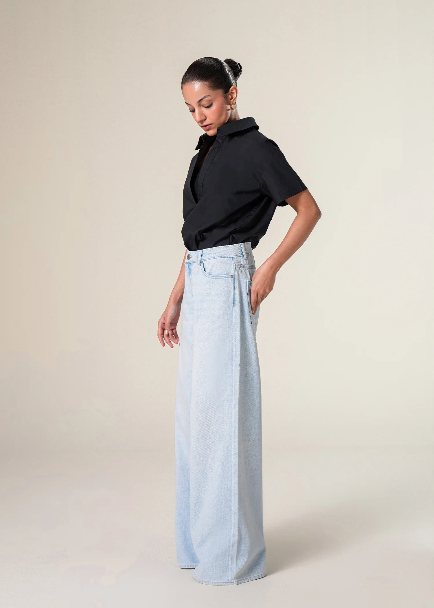 Double Layered Bodysuit Shirt- WS25-278 - Image 4
