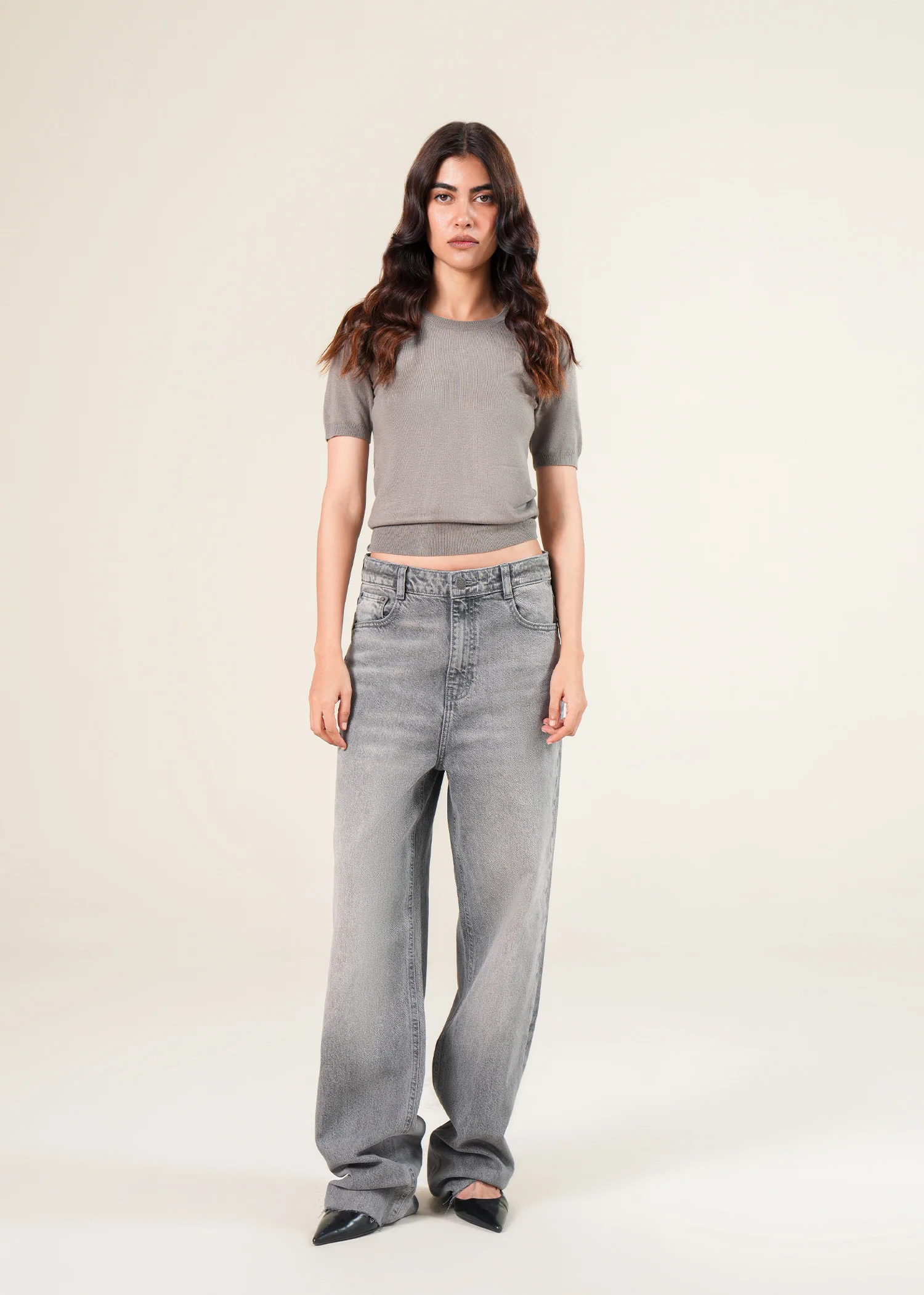 Half Sleeve Knit sweater- WS25-283 - Image 4