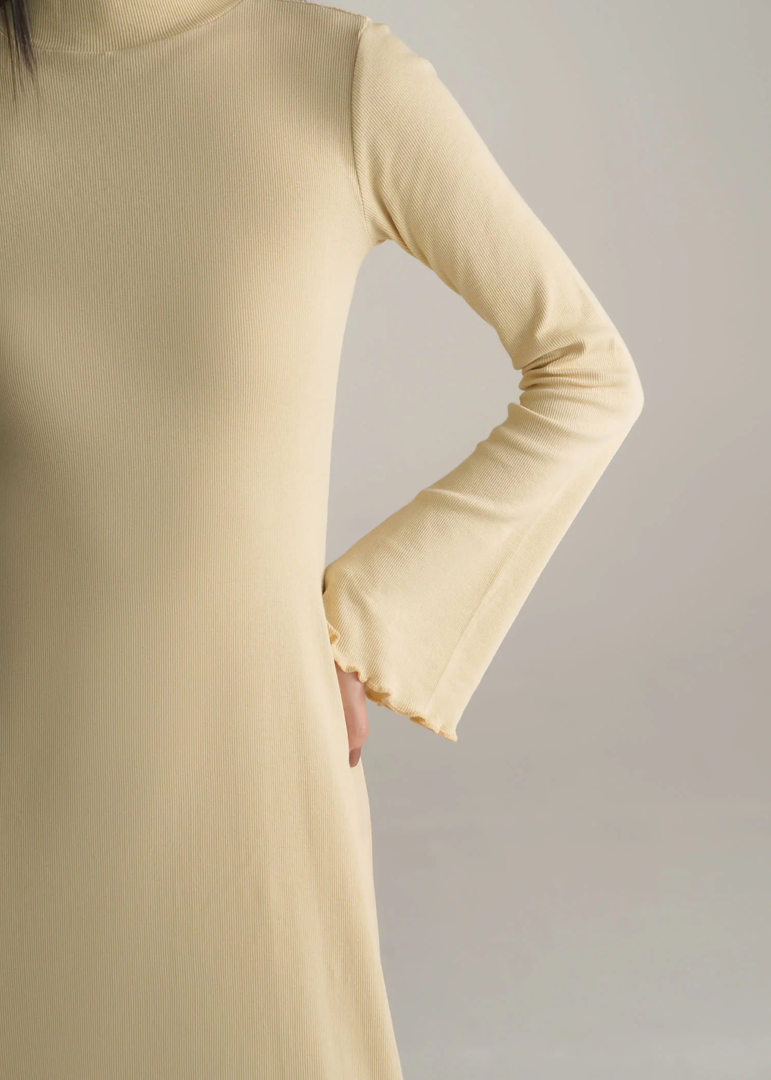 Mock Neck Knitted Dress- WS25-323 - Image 4