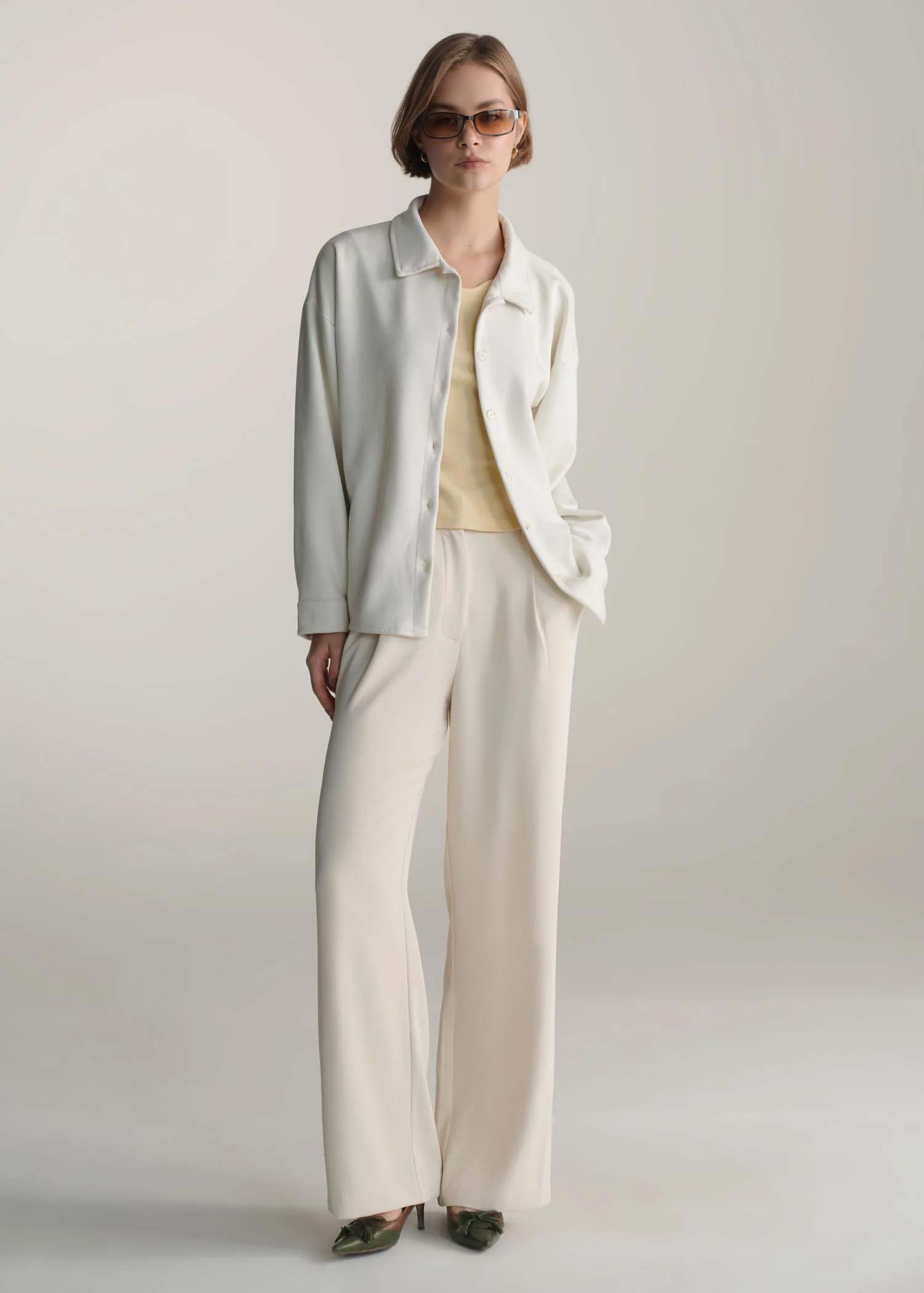 Loose Fit Button Down Shirt- WS25-326 - Image 5