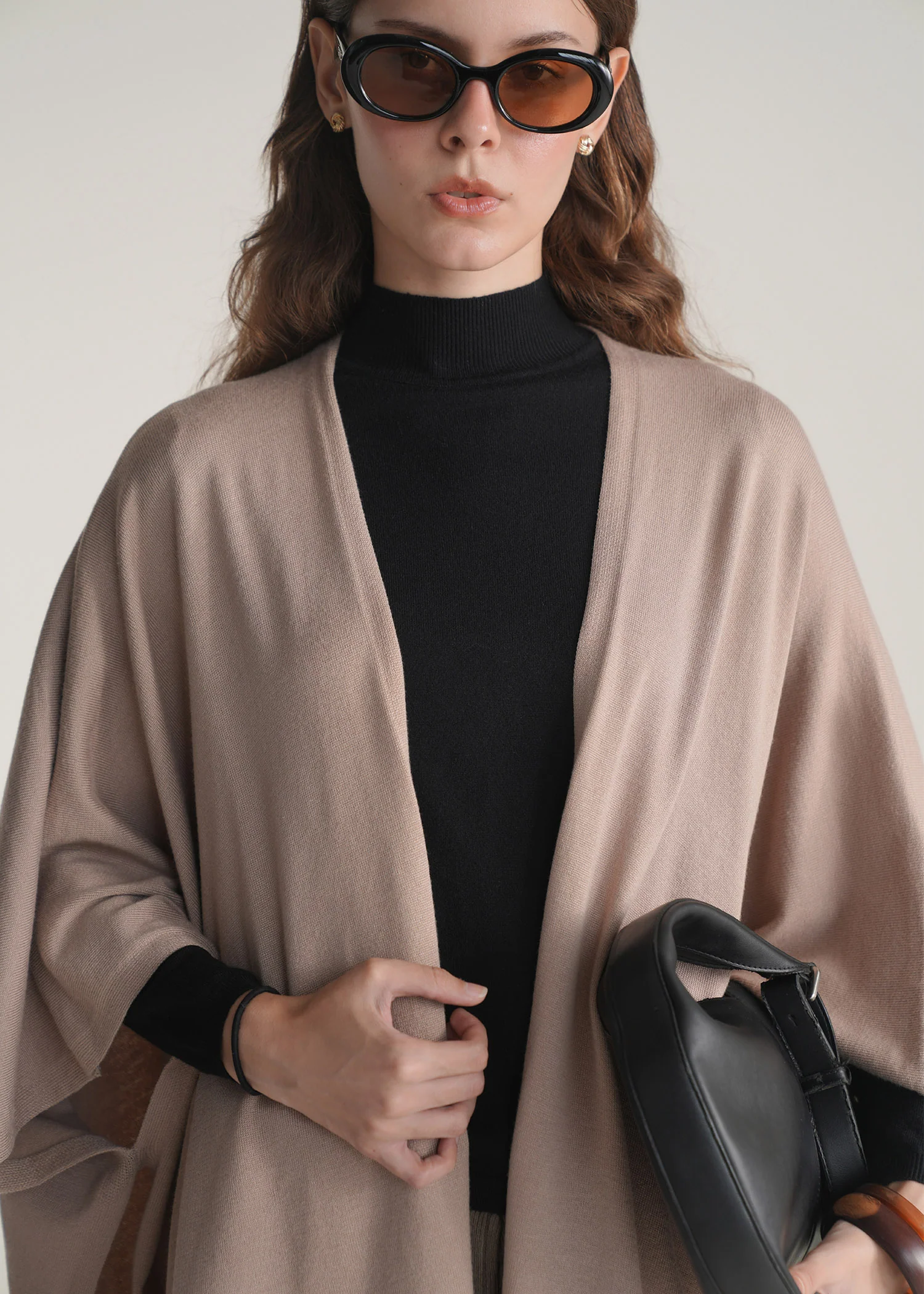 Draped Knitted Cape- WS25-331 - Image 4