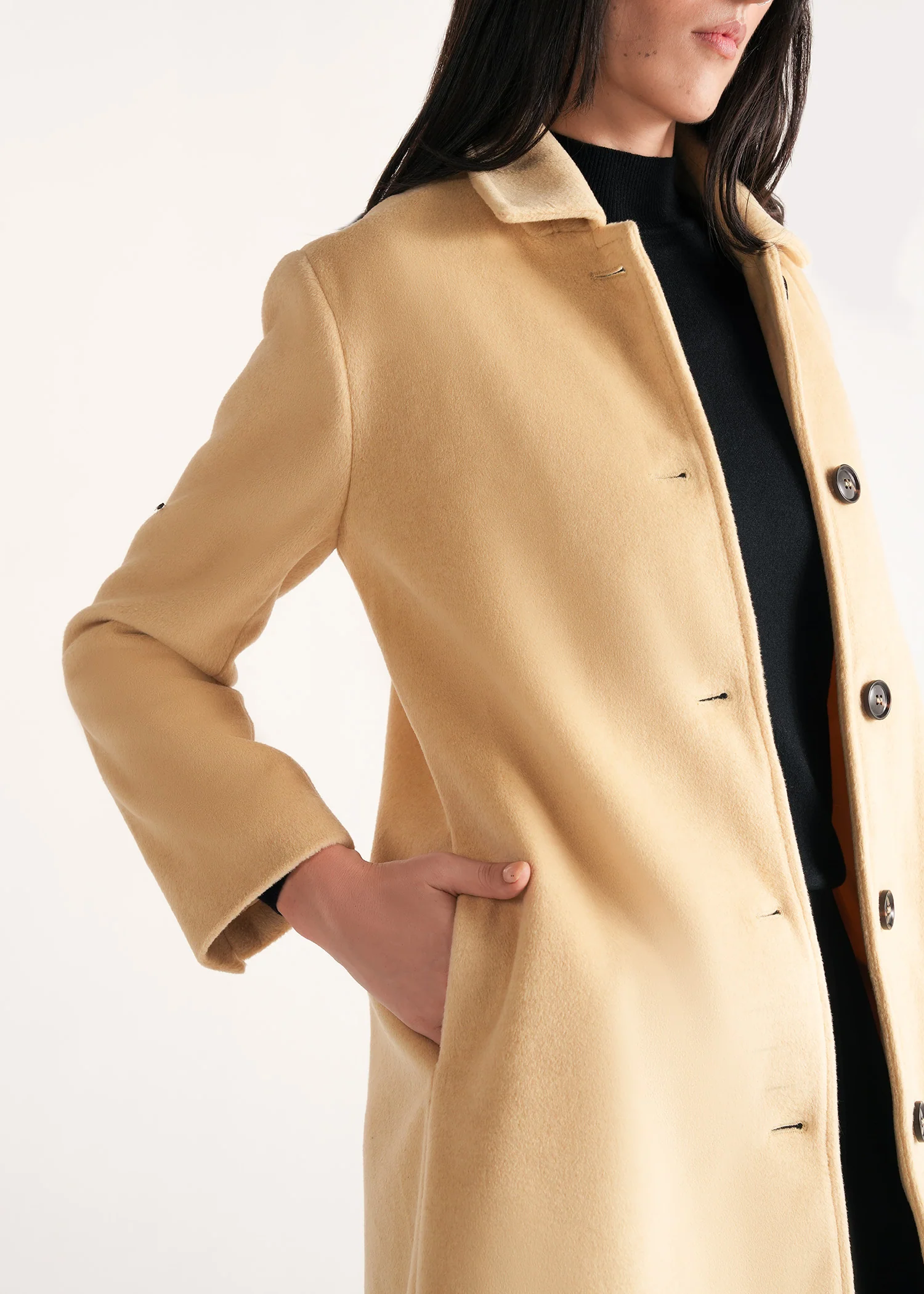 Long Coat with Collar- WS25-340 - Image 4