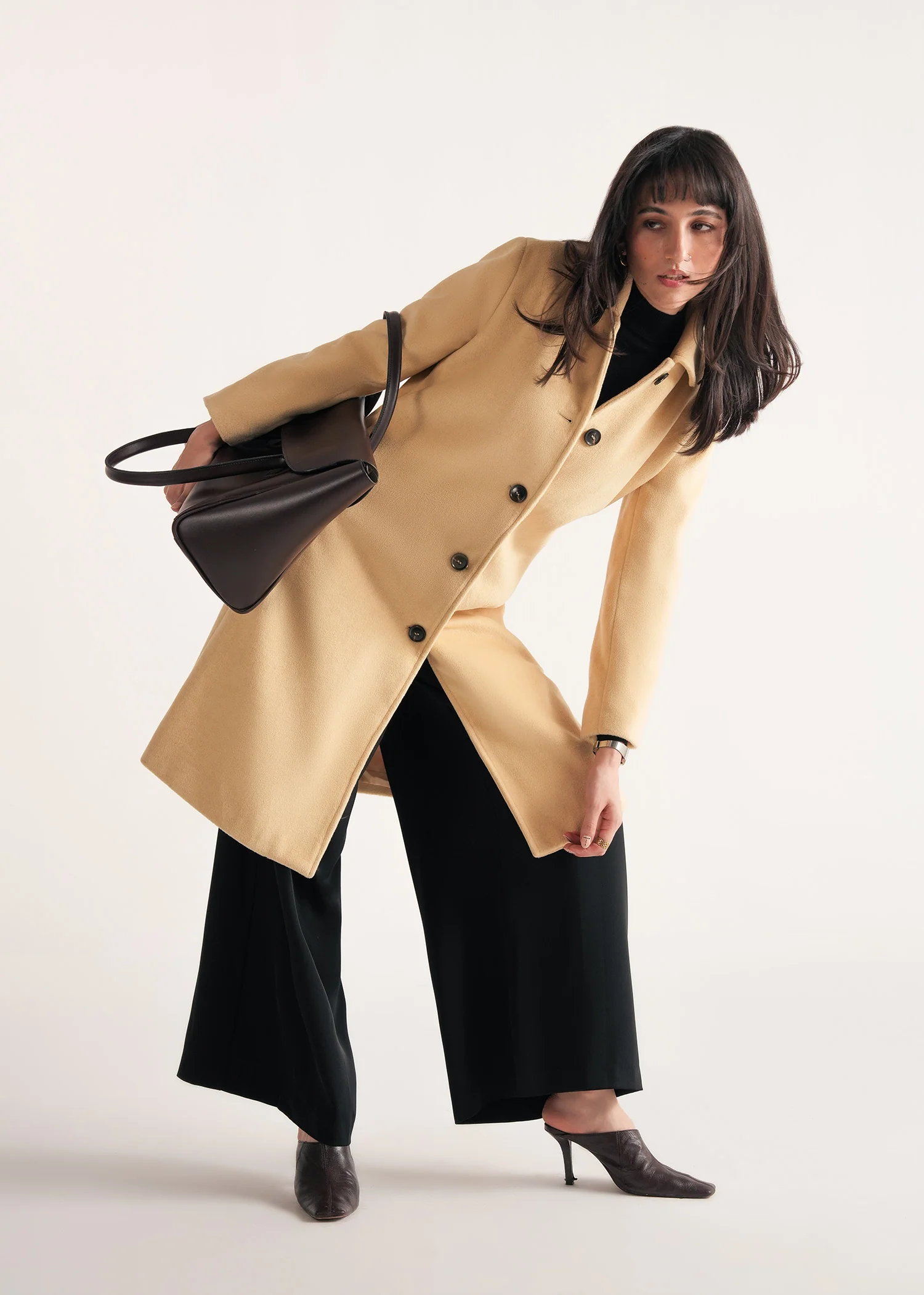 Long Coat with Collar- WS25-340 - Image 5