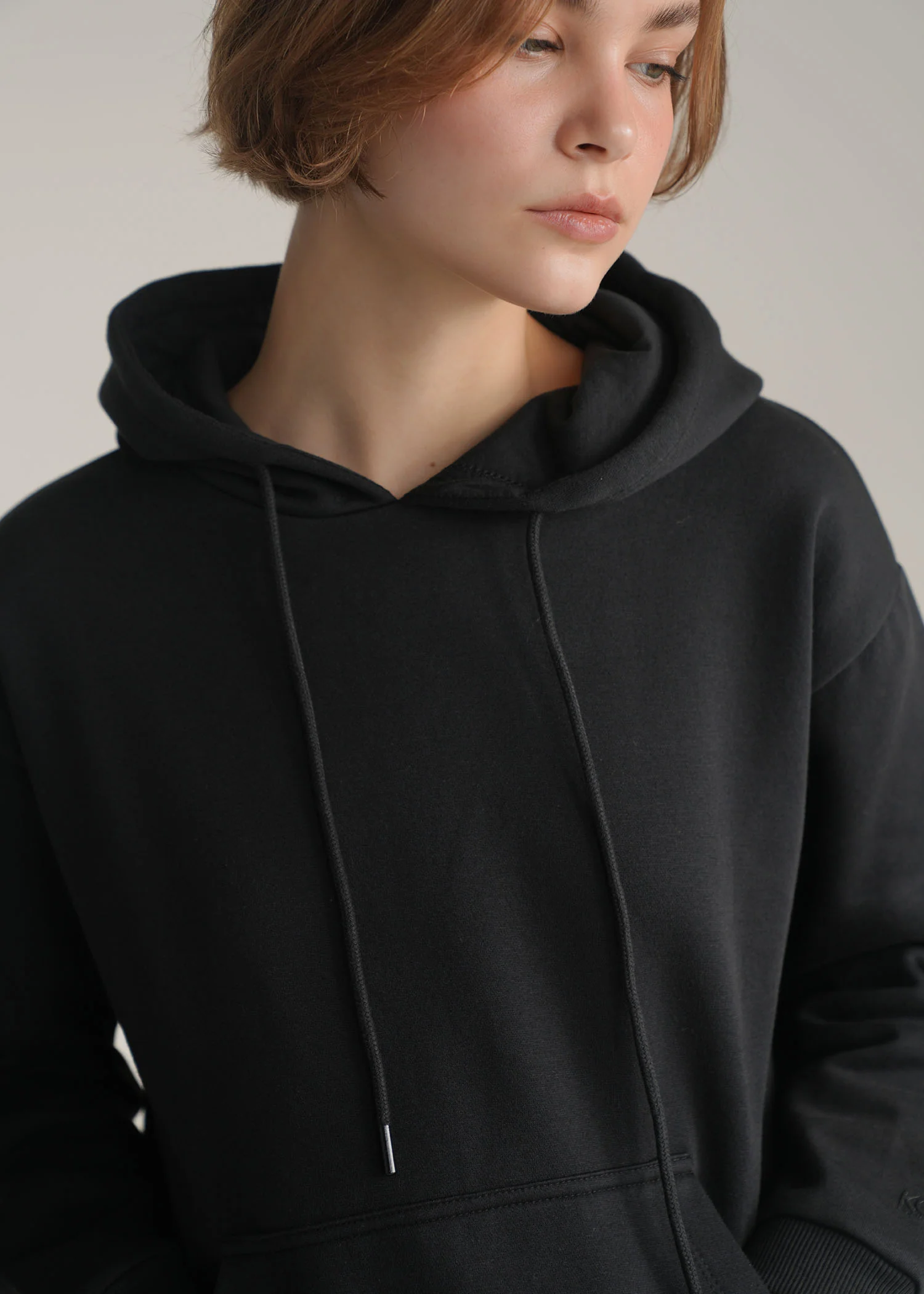 Loose Fit Basic Hoodie- WS25-350 - Image 3