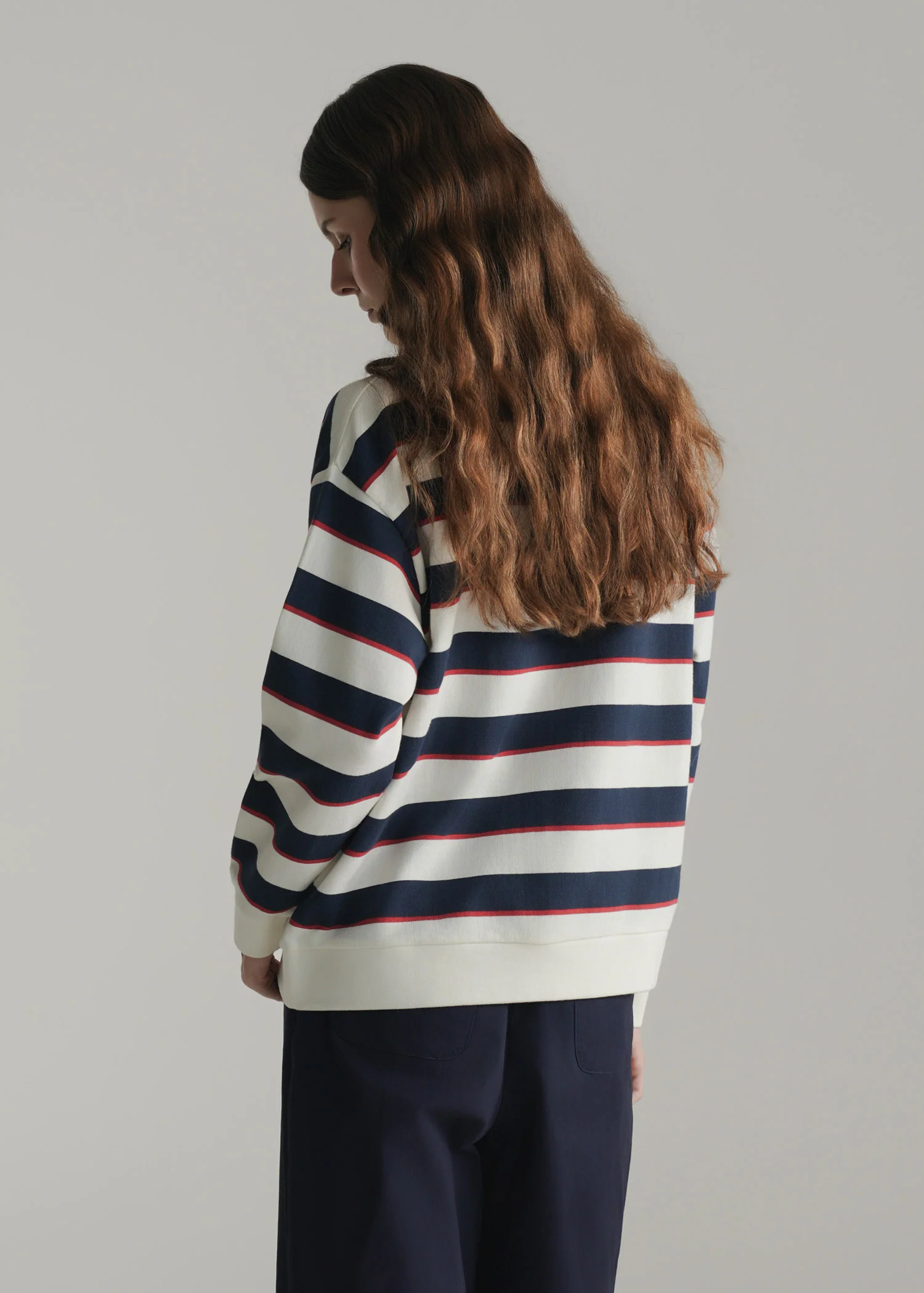 Striped Knit Polo shirt- WS25-352 - Image 4