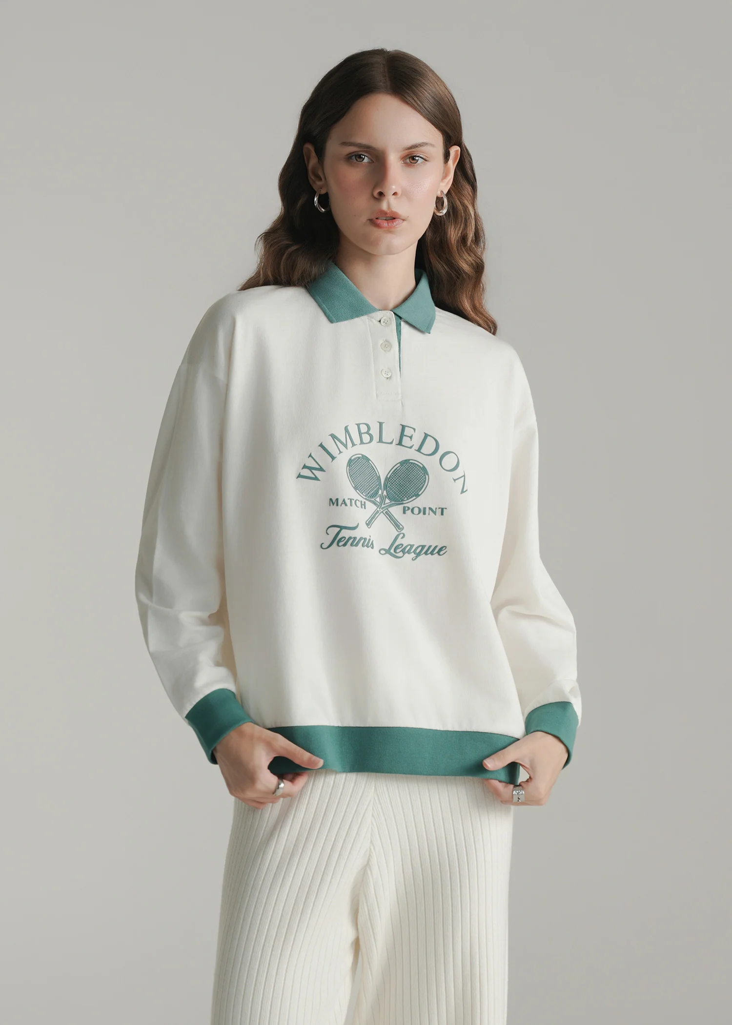 Polo shirt with graphic artwork- WS25-353 - Image 3