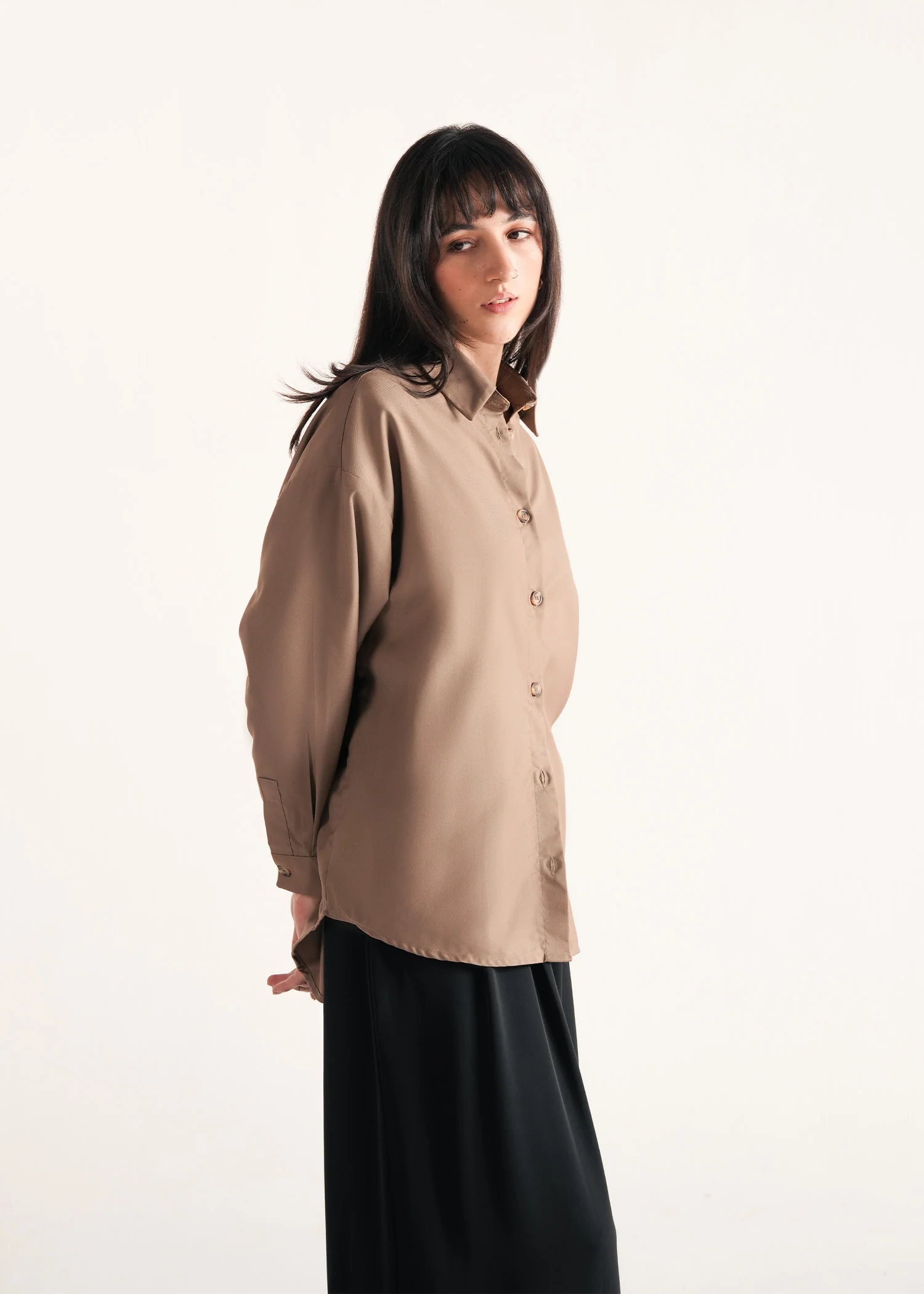 Oversized Long Shirt- WS25-357 - Image 3