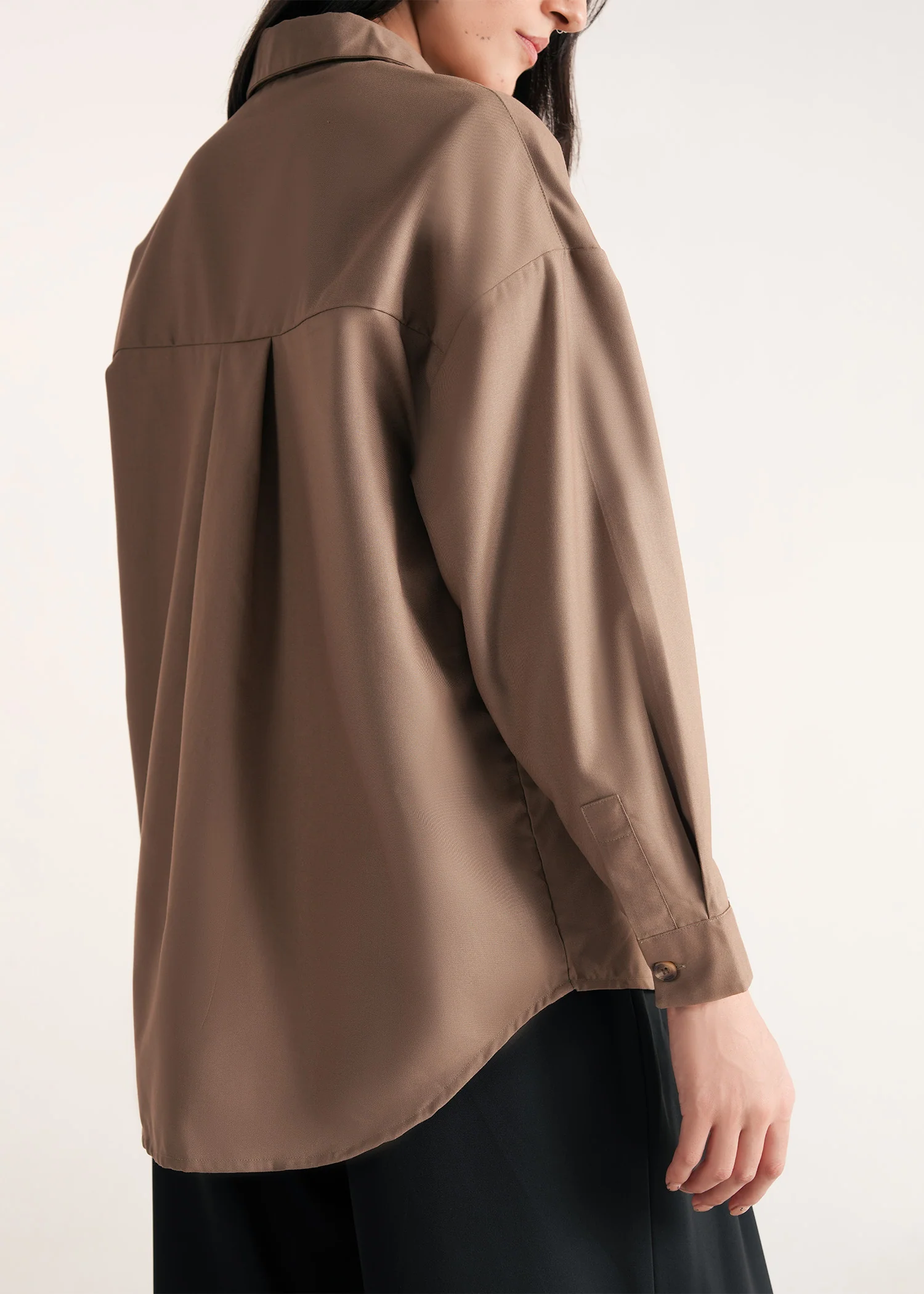 Oversized Long Shirt- WS25-357 - Image 5