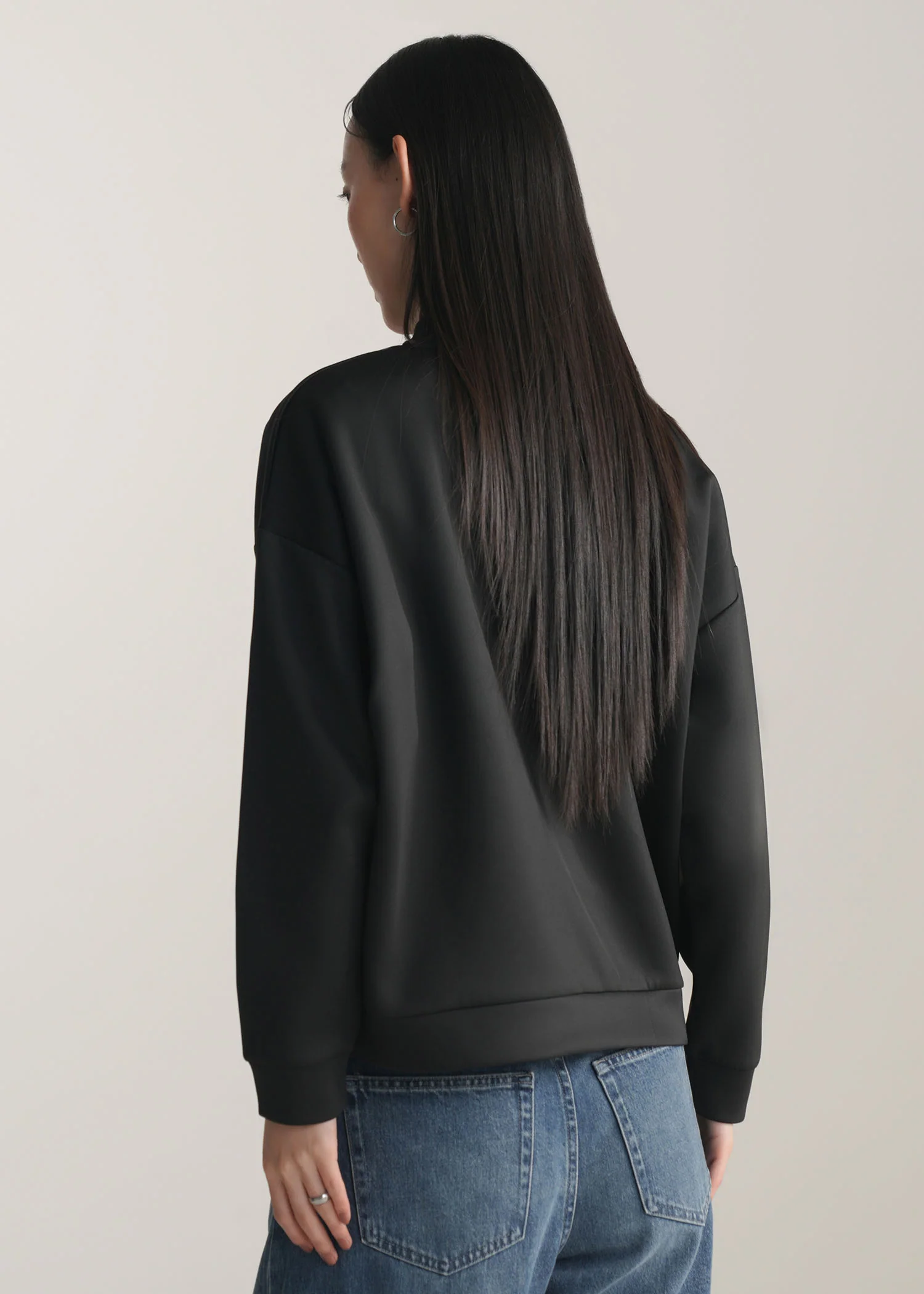 Funnel Neck Scuba Sweatshirt- WS25-363 - Image 3