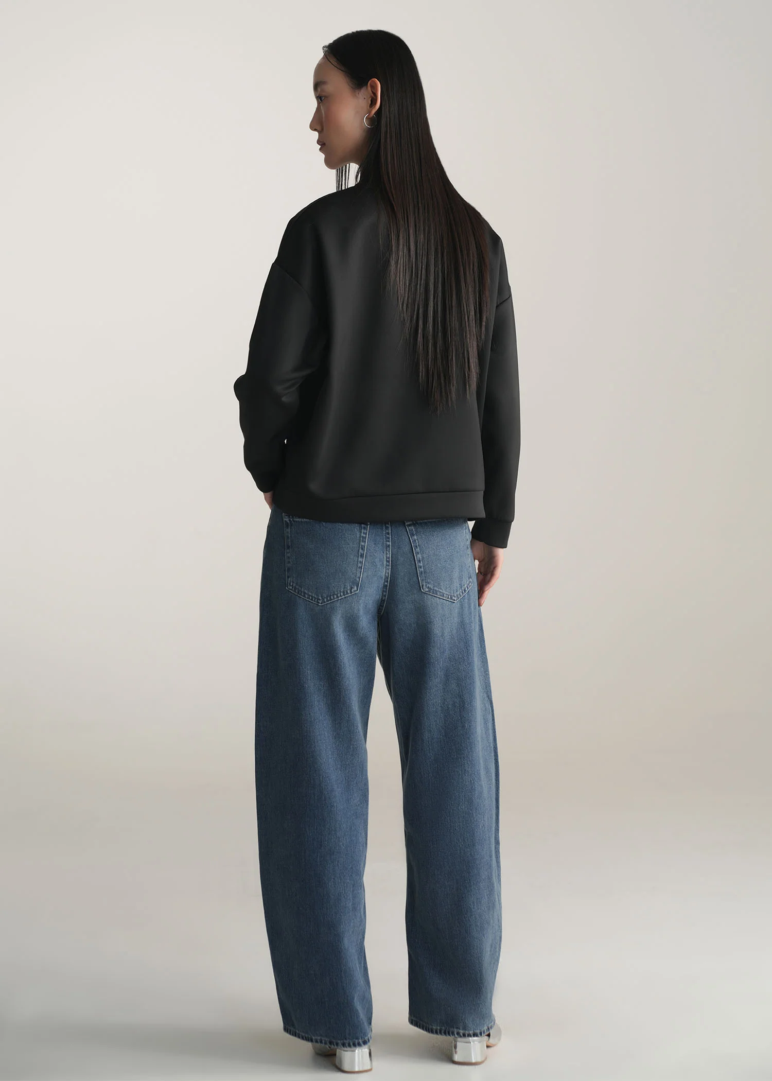 Funnel Neck Scuba Sweatshirt- WS25-363 - Image 4