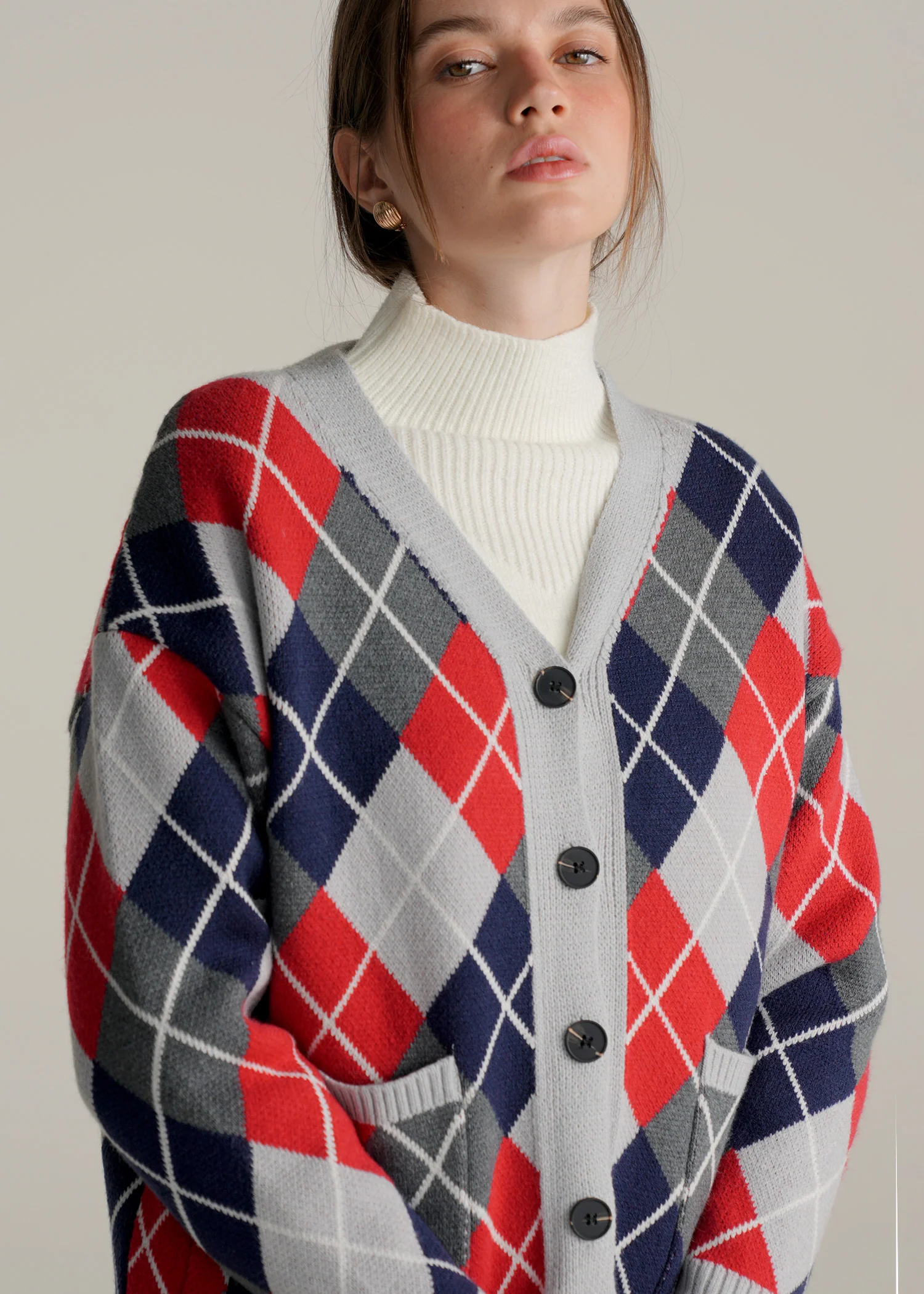 Argyle Cardigan- WS25-364 - Image 5