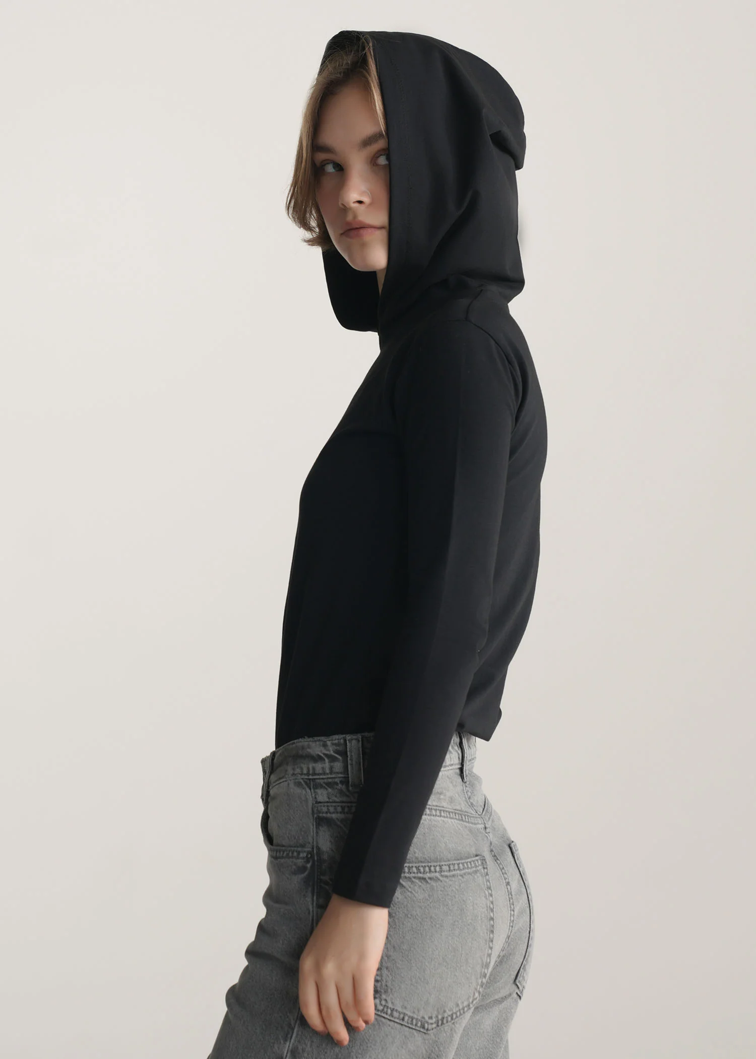 Slim Fit Knitted Hoodie- WS25-373 - Image 3