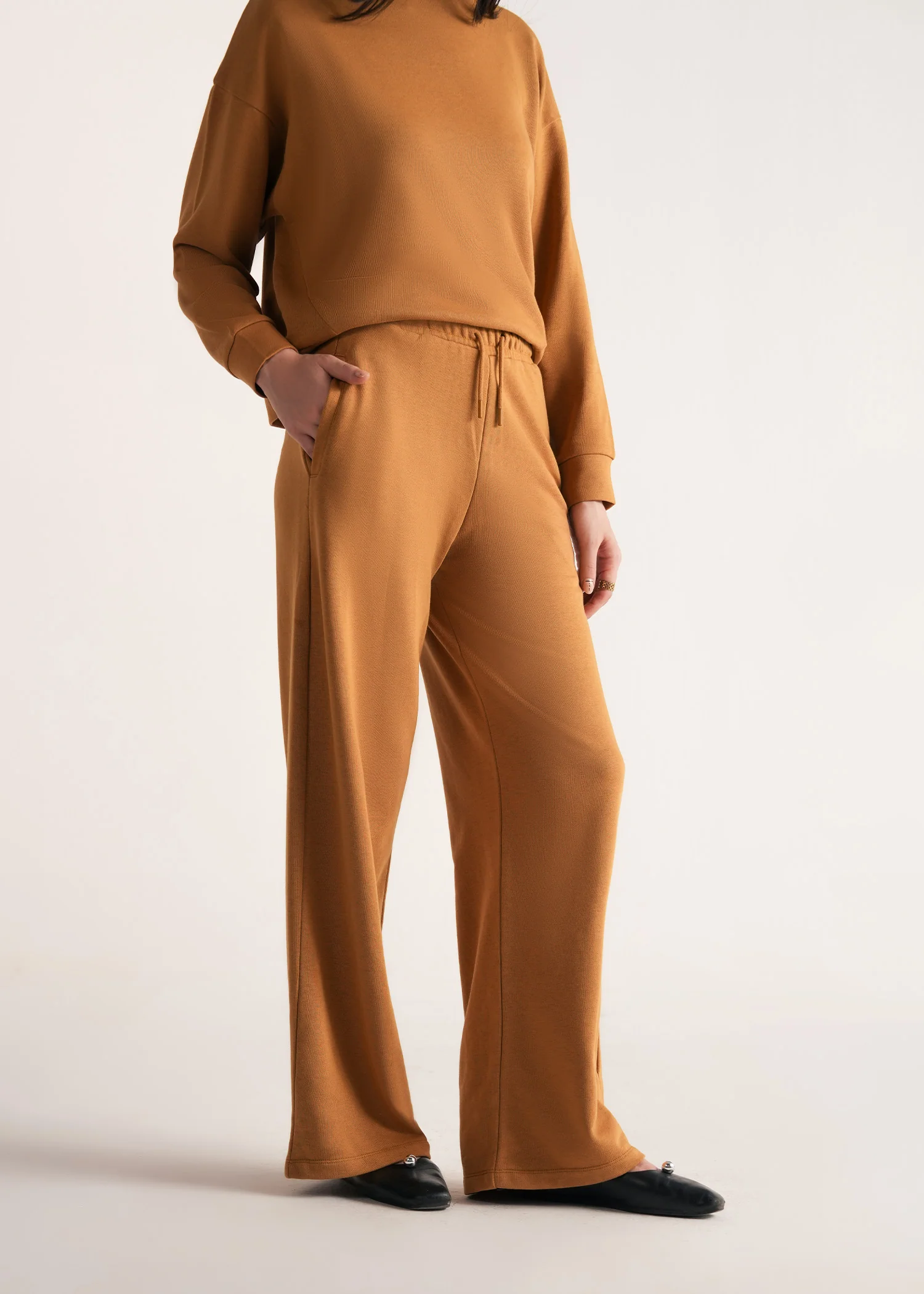 Wide Leg Knit Trouser- WS25-380 - Image 3