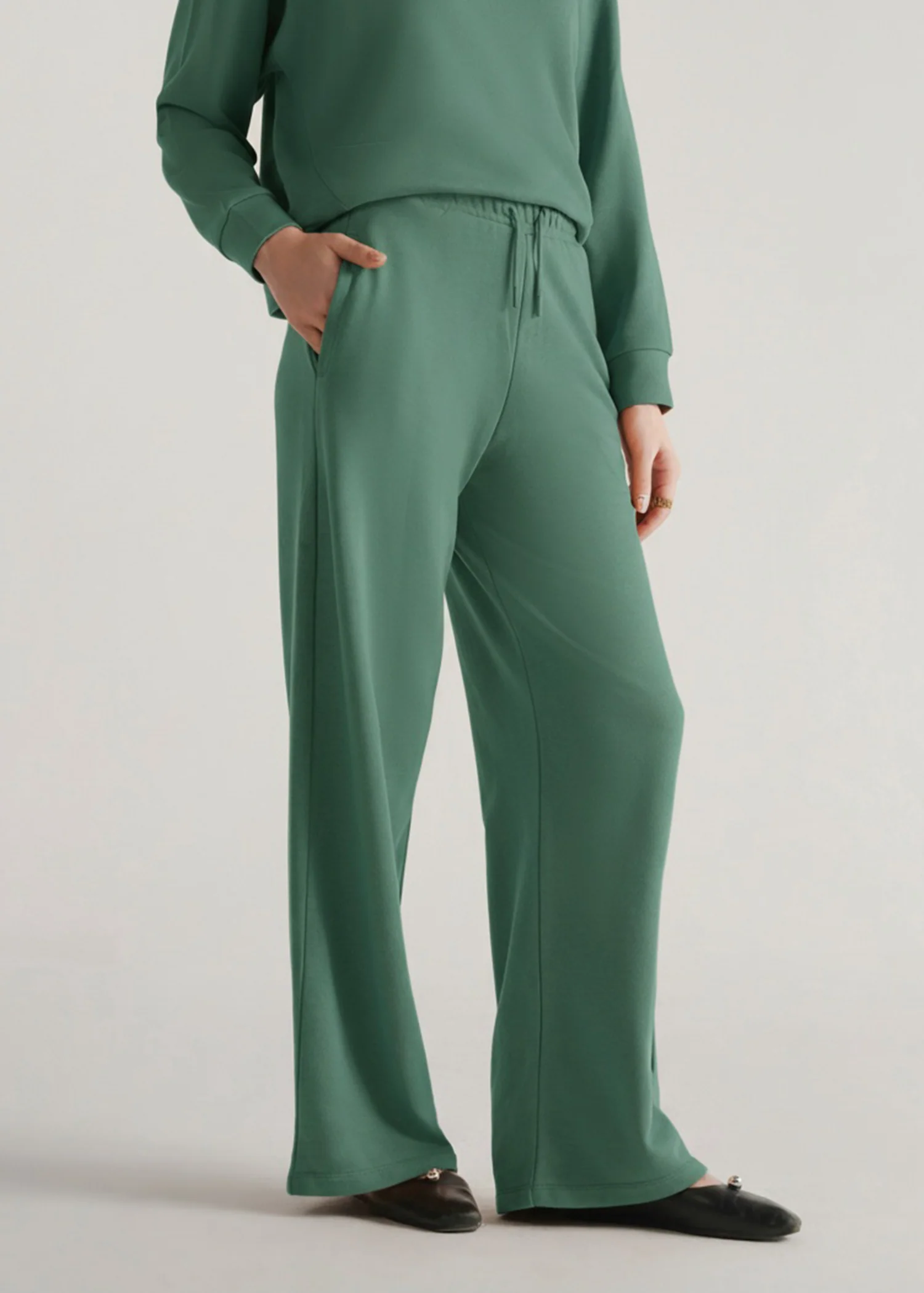 Wide Leg Knit Trouser- WS25-381 - Image 2