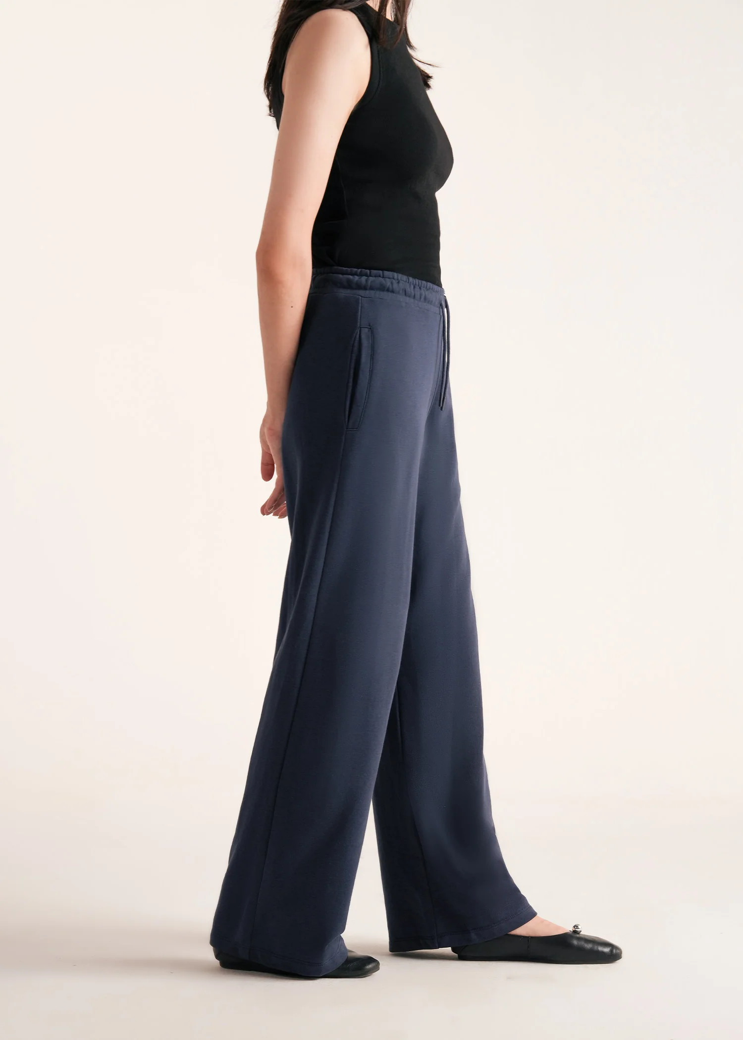 Wide Leg Knit Trouser- WS25-382 - Image 2