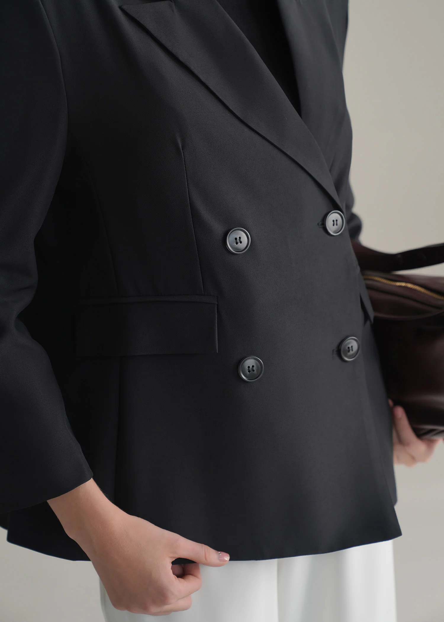 Oversized Double Breasted Blazer- WS25-390 - Image 3