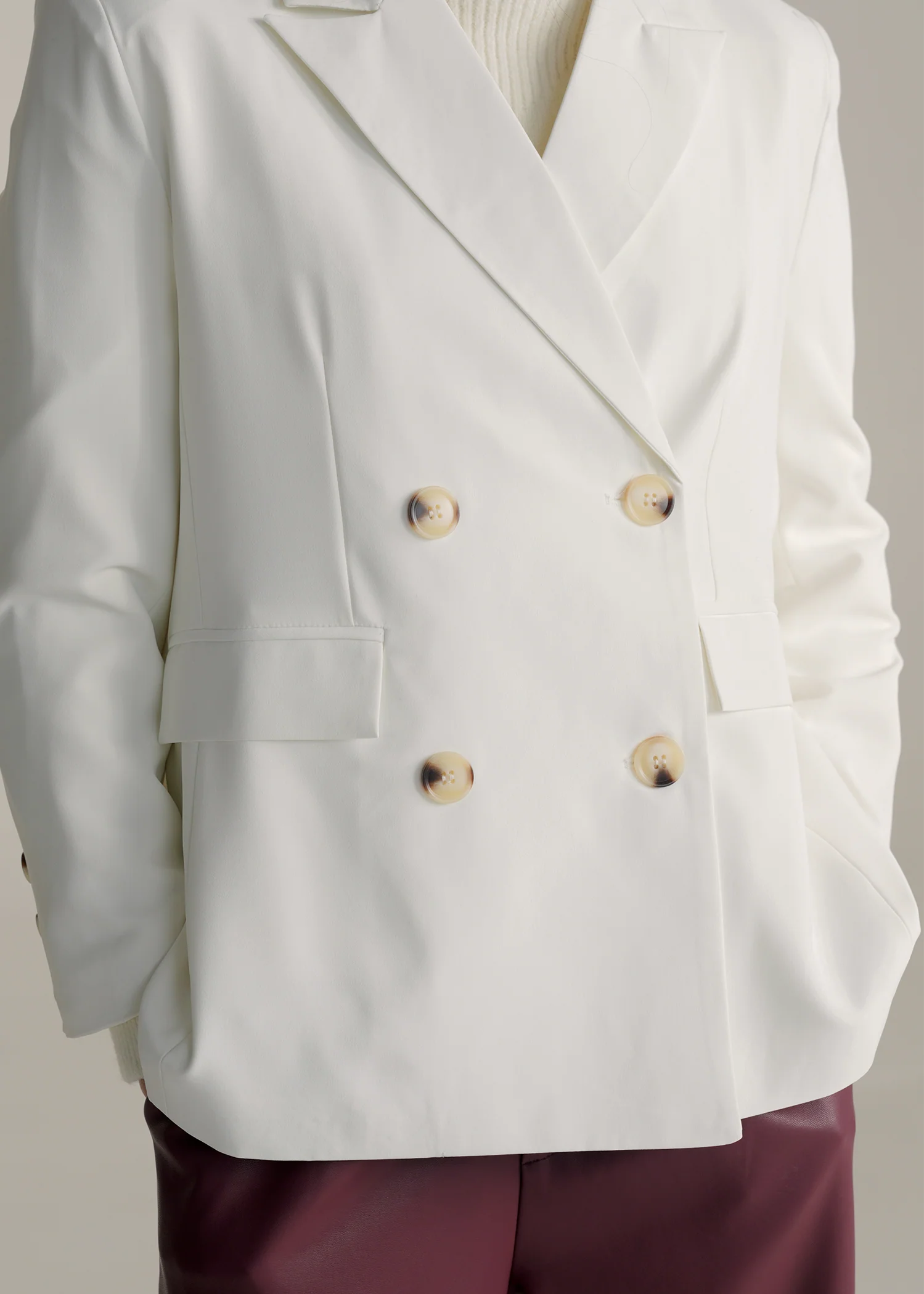 Oversized Double Breasted Blazer- WS25-391 - Image 5