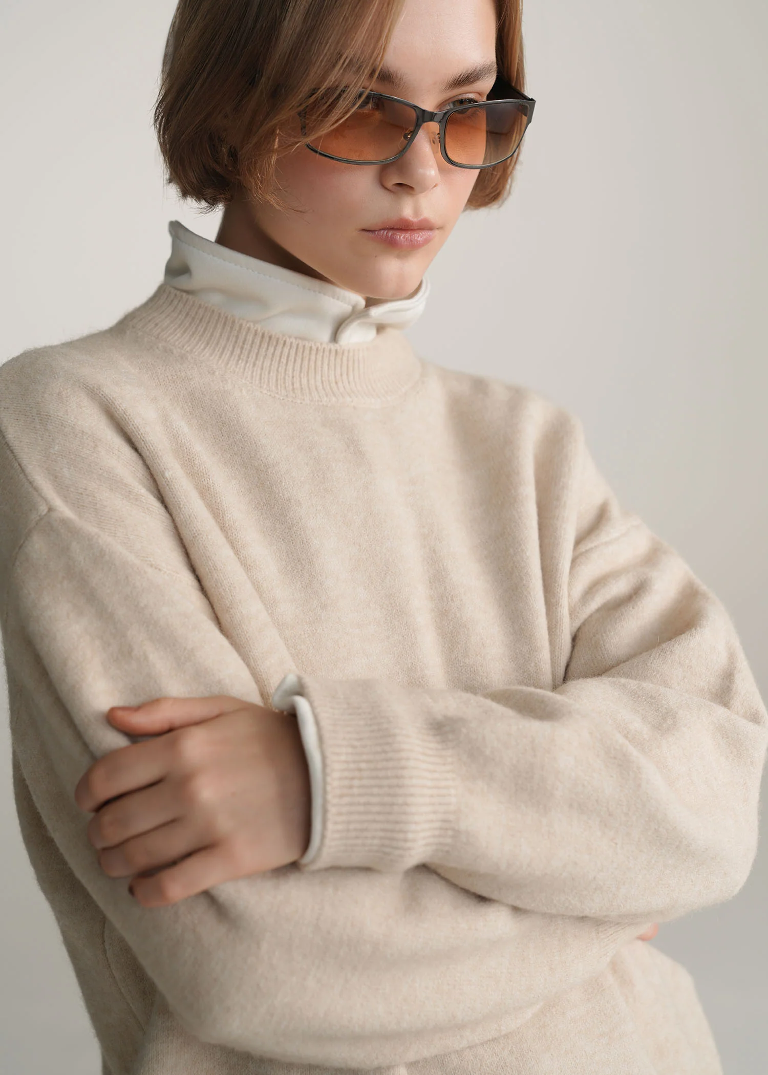 Relaxed Fit Knit Sweater- WS25-392 - Image 4