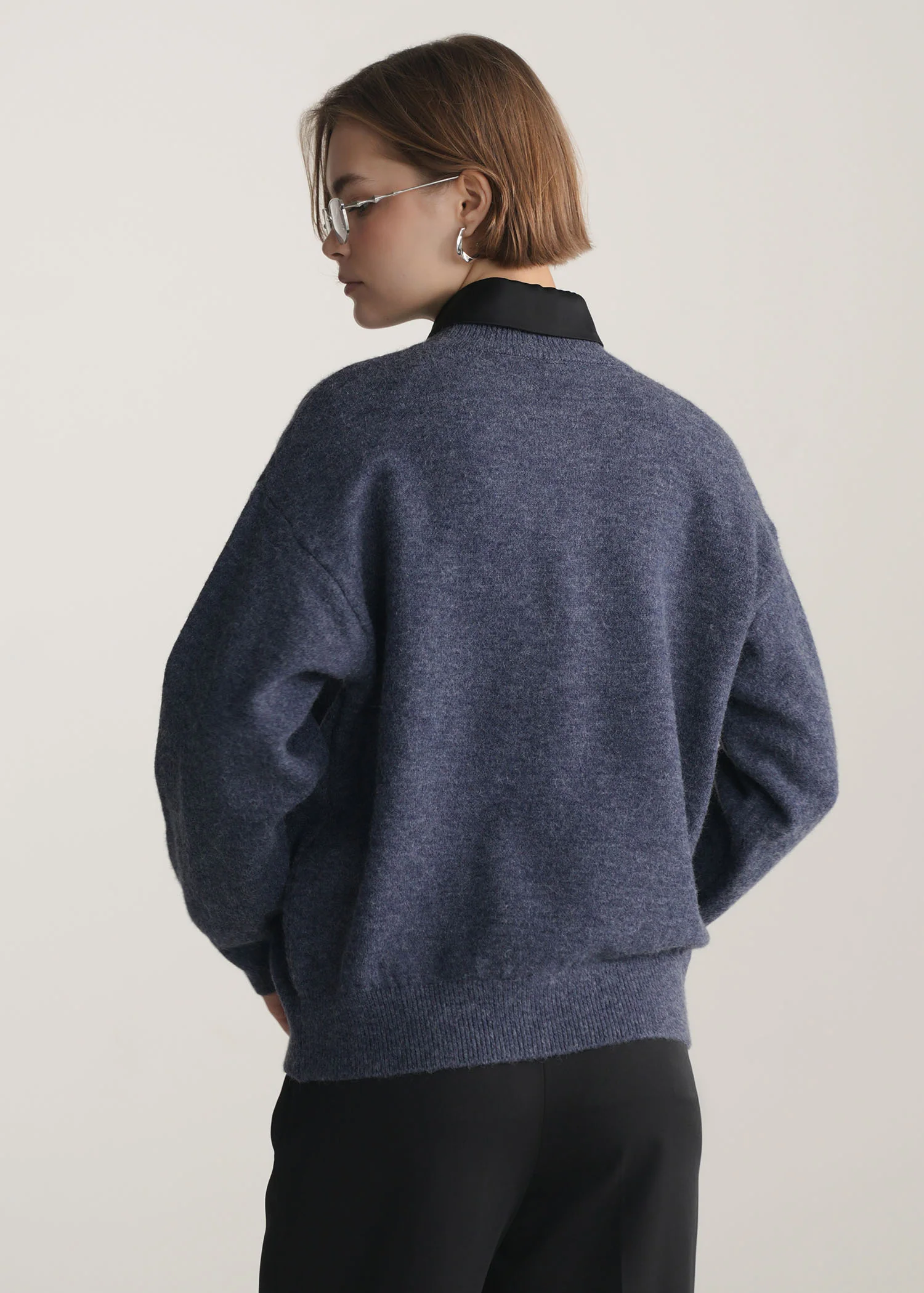Relaxed Fit Knit Sweater- WS25-393 - Image 3