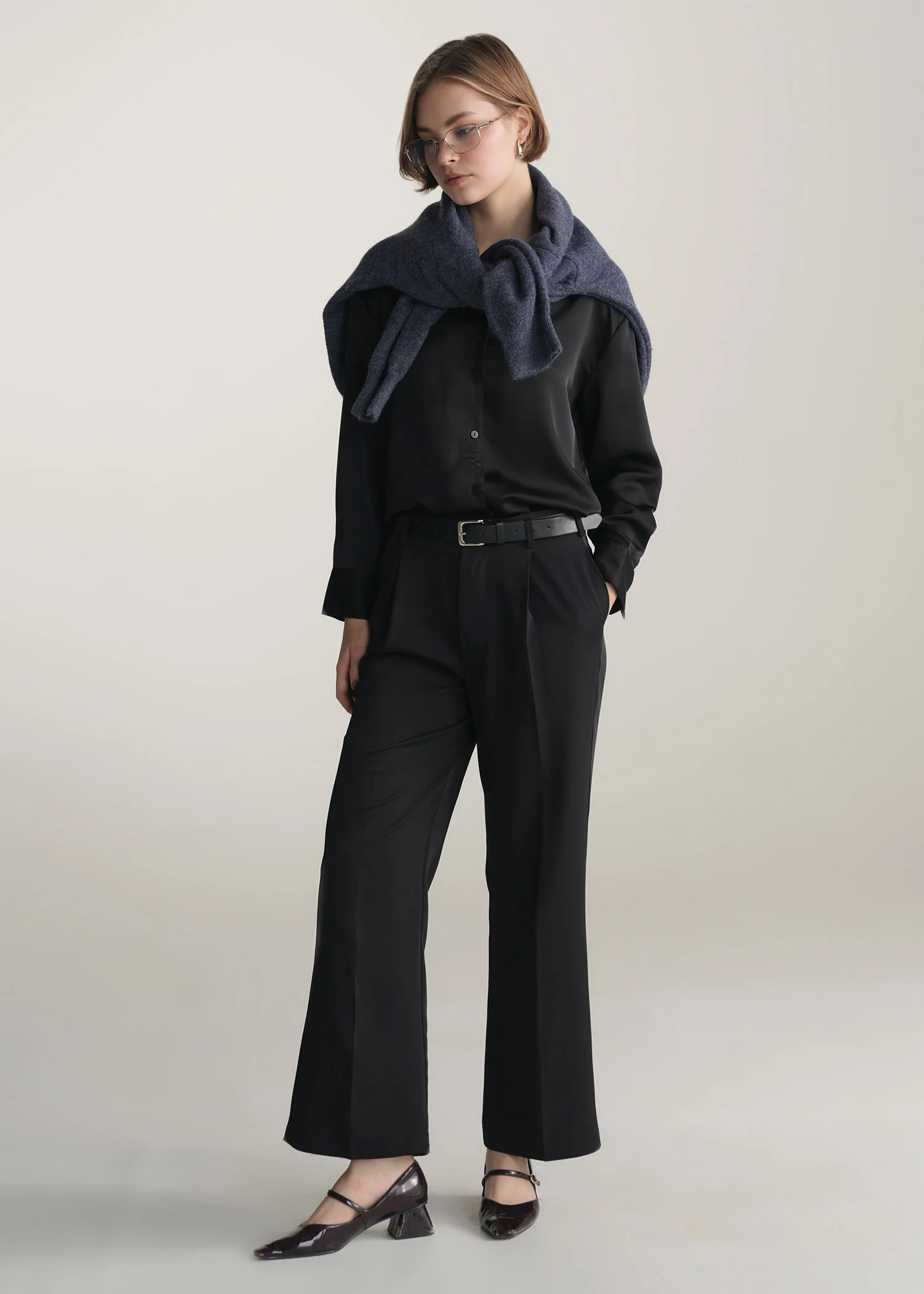 Satin Button Down Shirt- WS25-399 - Image 2