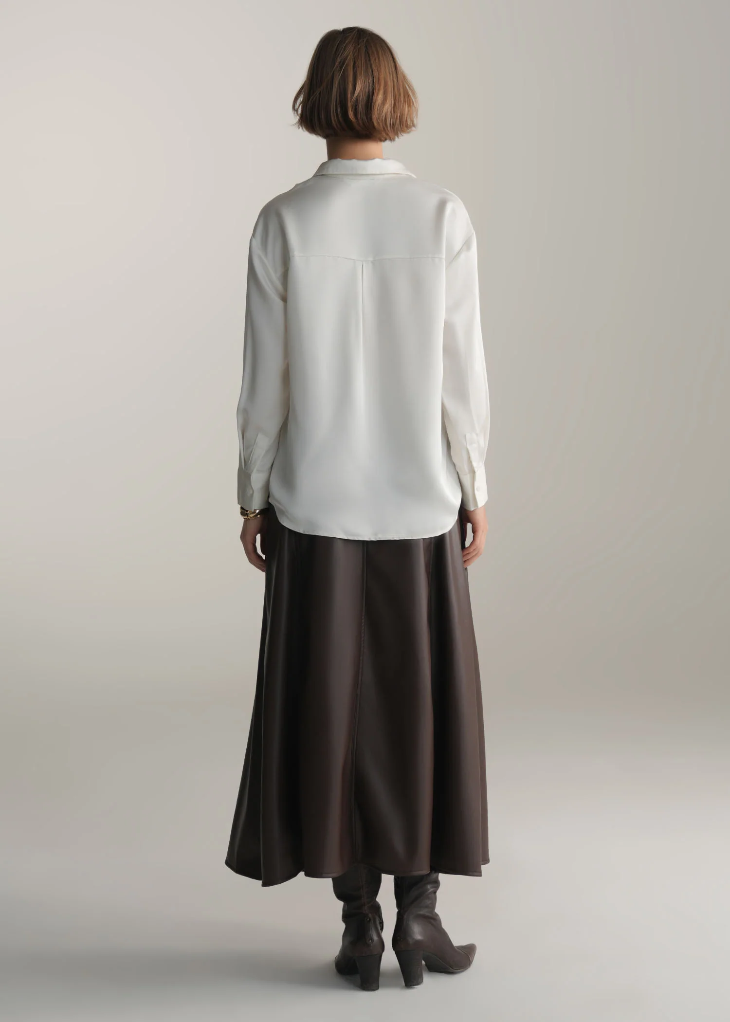 Satin Button Down Shirt- WS25-400 - Image 2