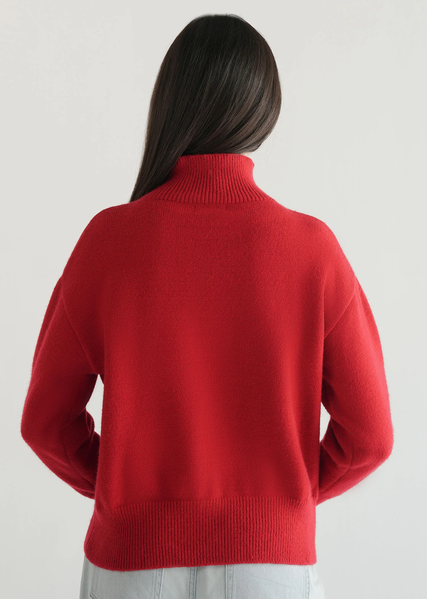 High Neck Oversized Sweater- WS25-410 - Image 3