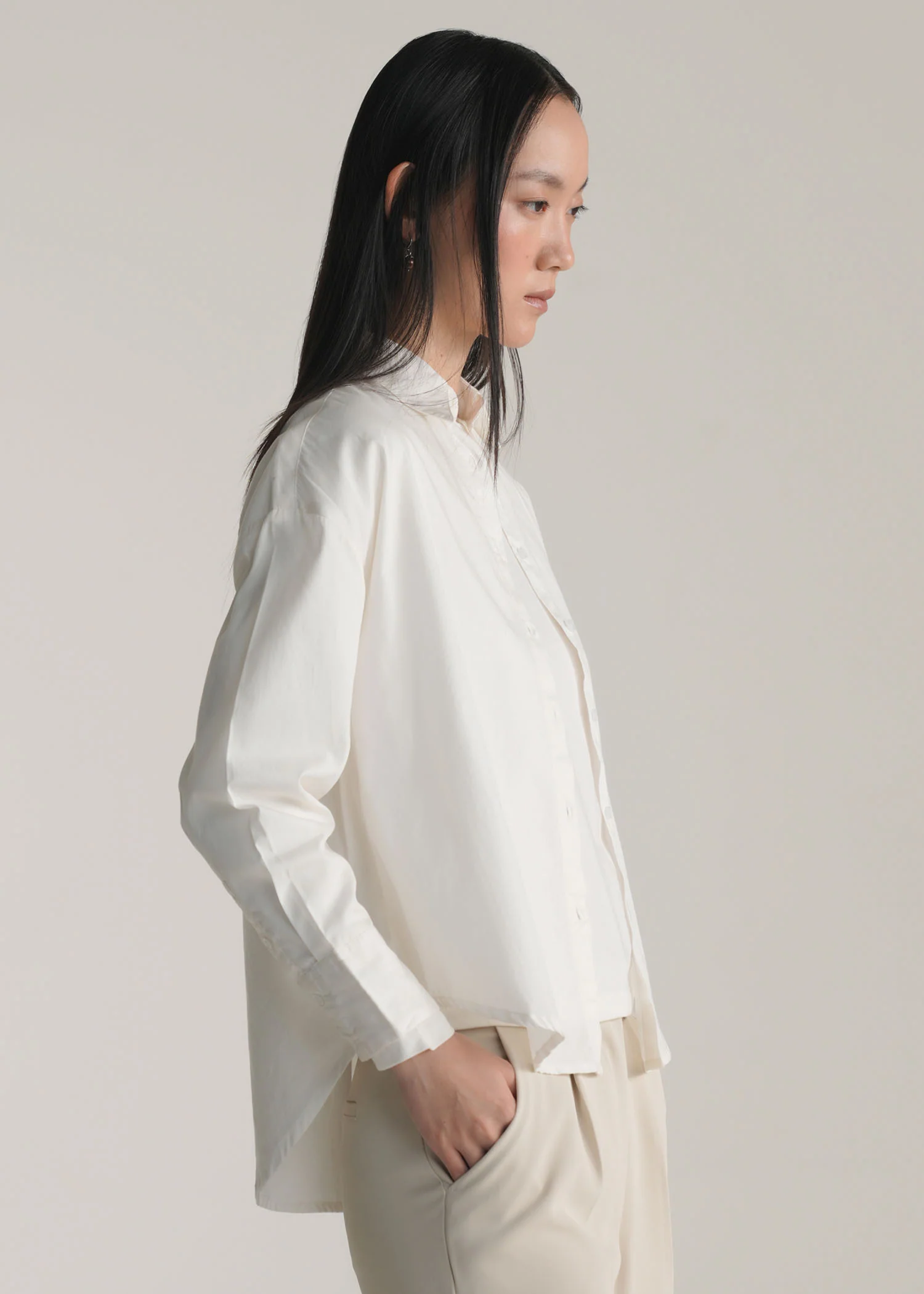 Oversized Button Down Shirt- WS25-412 - Image 3