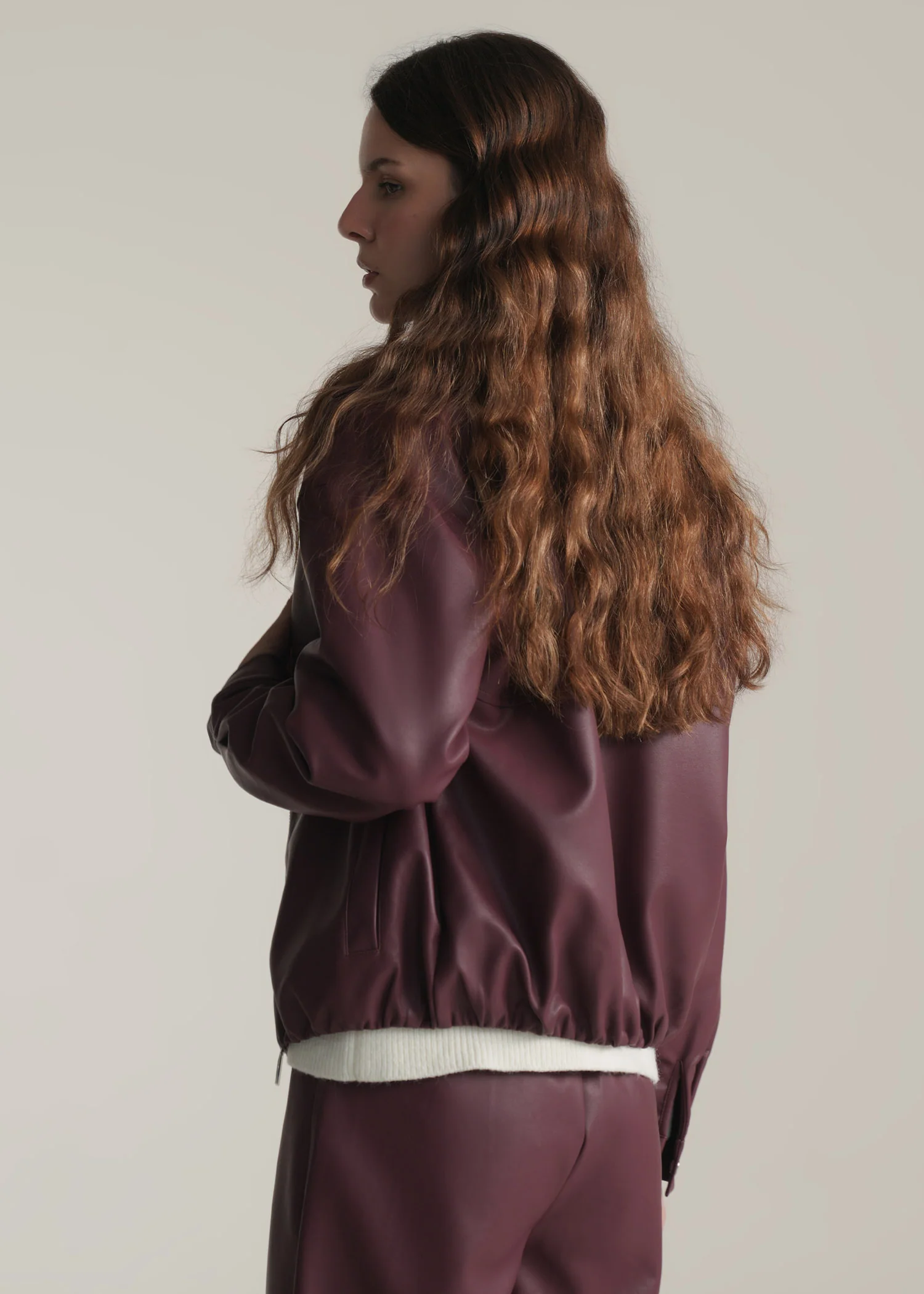 Faux Leather Jacket- WS25-417 - Image 5