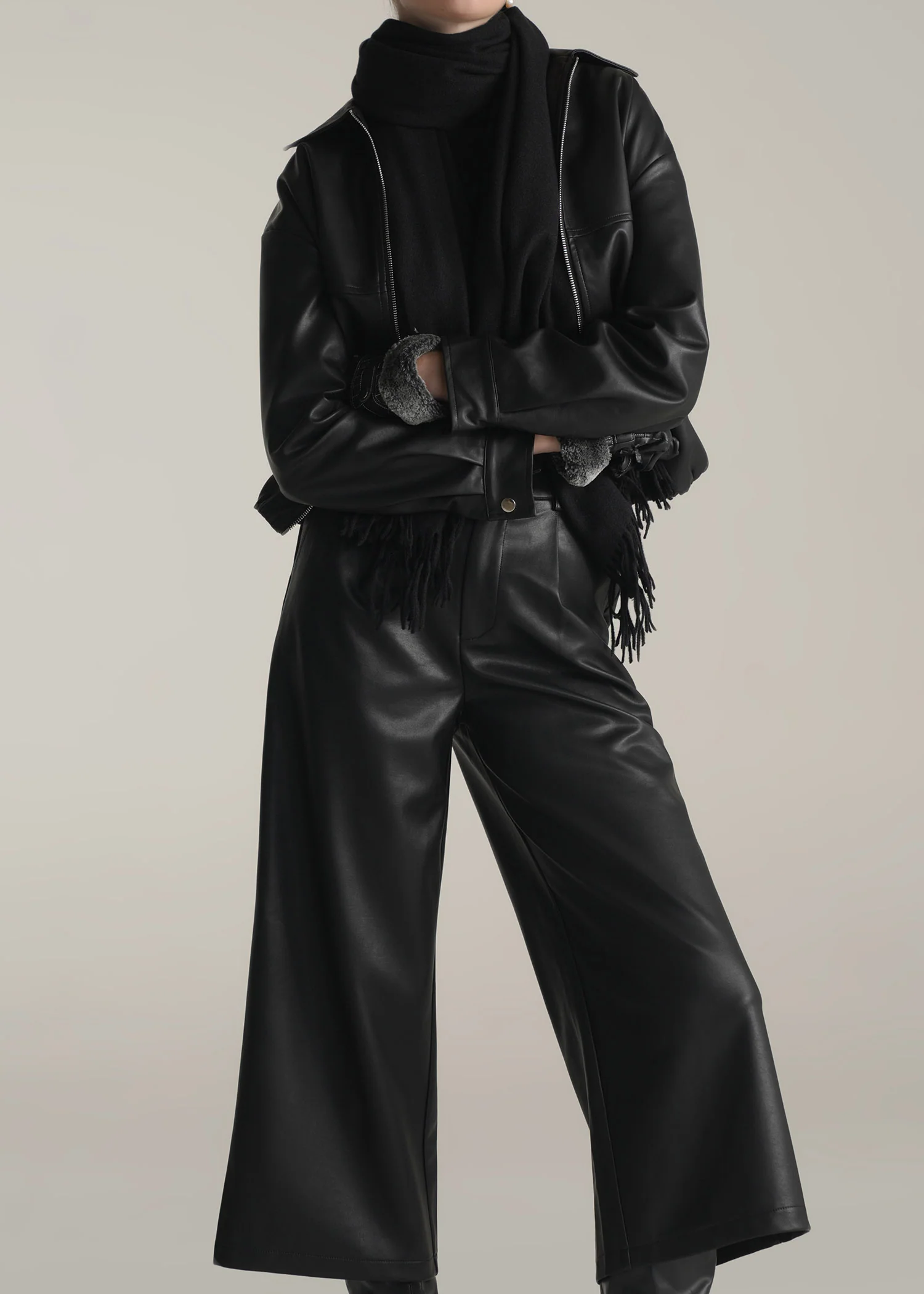 Faux Leather Pants- WS25-428 - Image 3