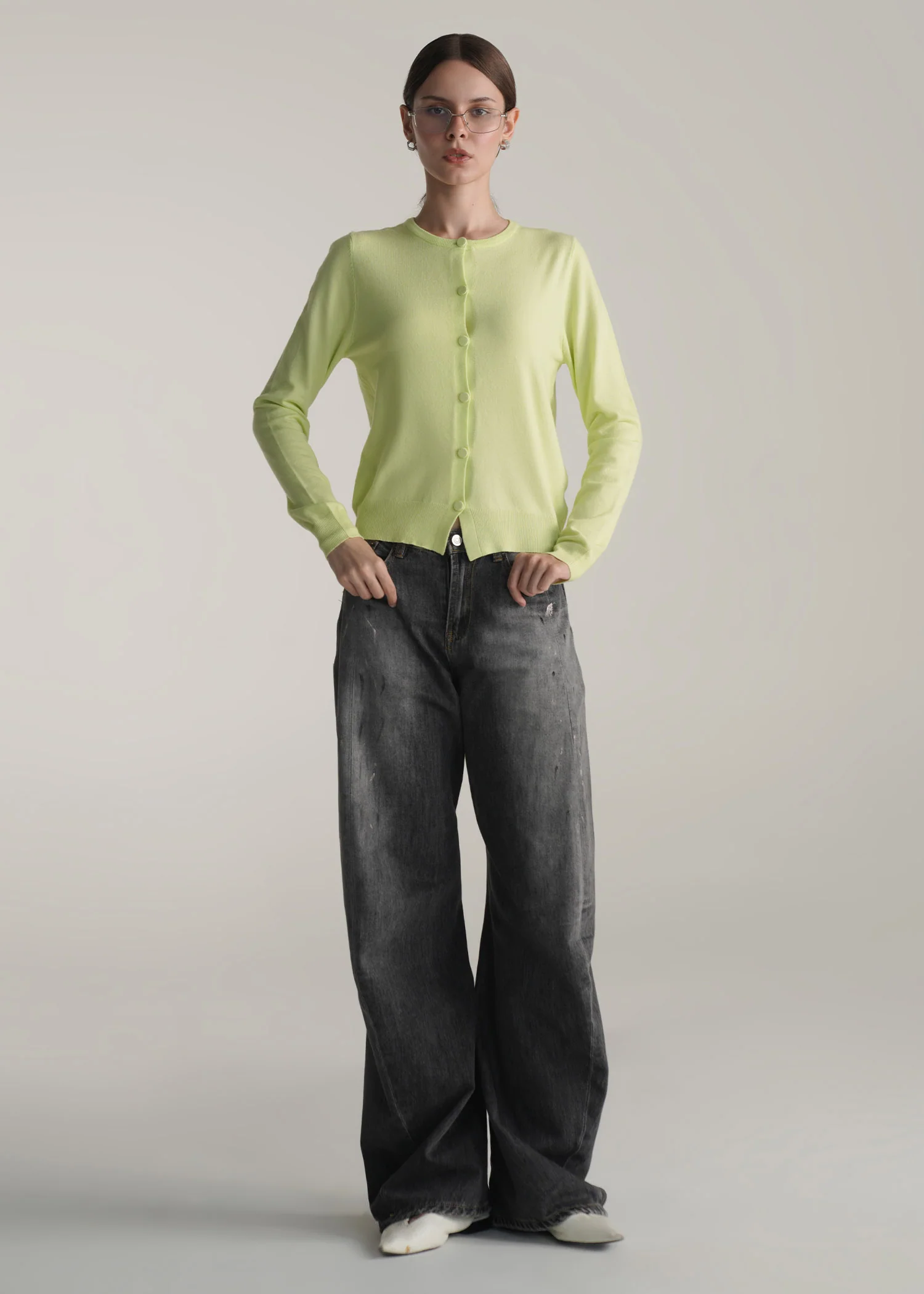 Regular Fit Basic Cardigan- WS25-448 - Image 5