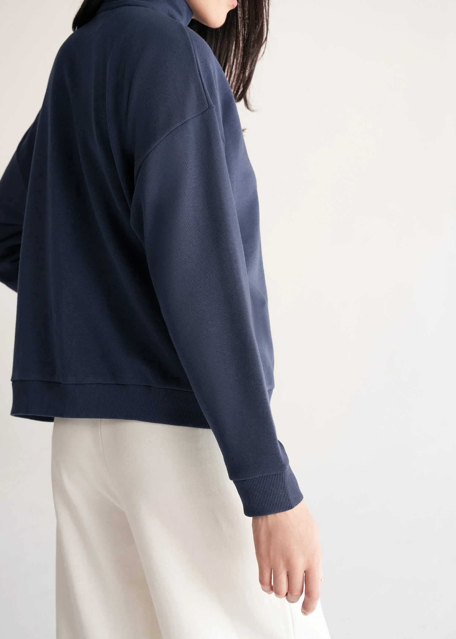 Funnel Neck Terry Sweatshirt- WS25-495 - Image 4