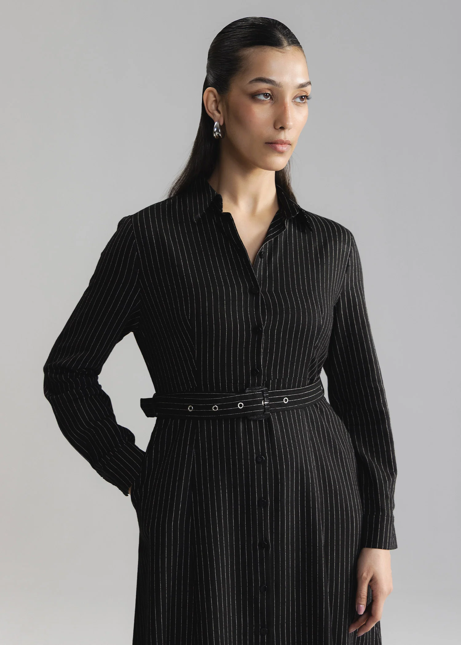 Striped Button Down Dress- WS26-01 - Image 4