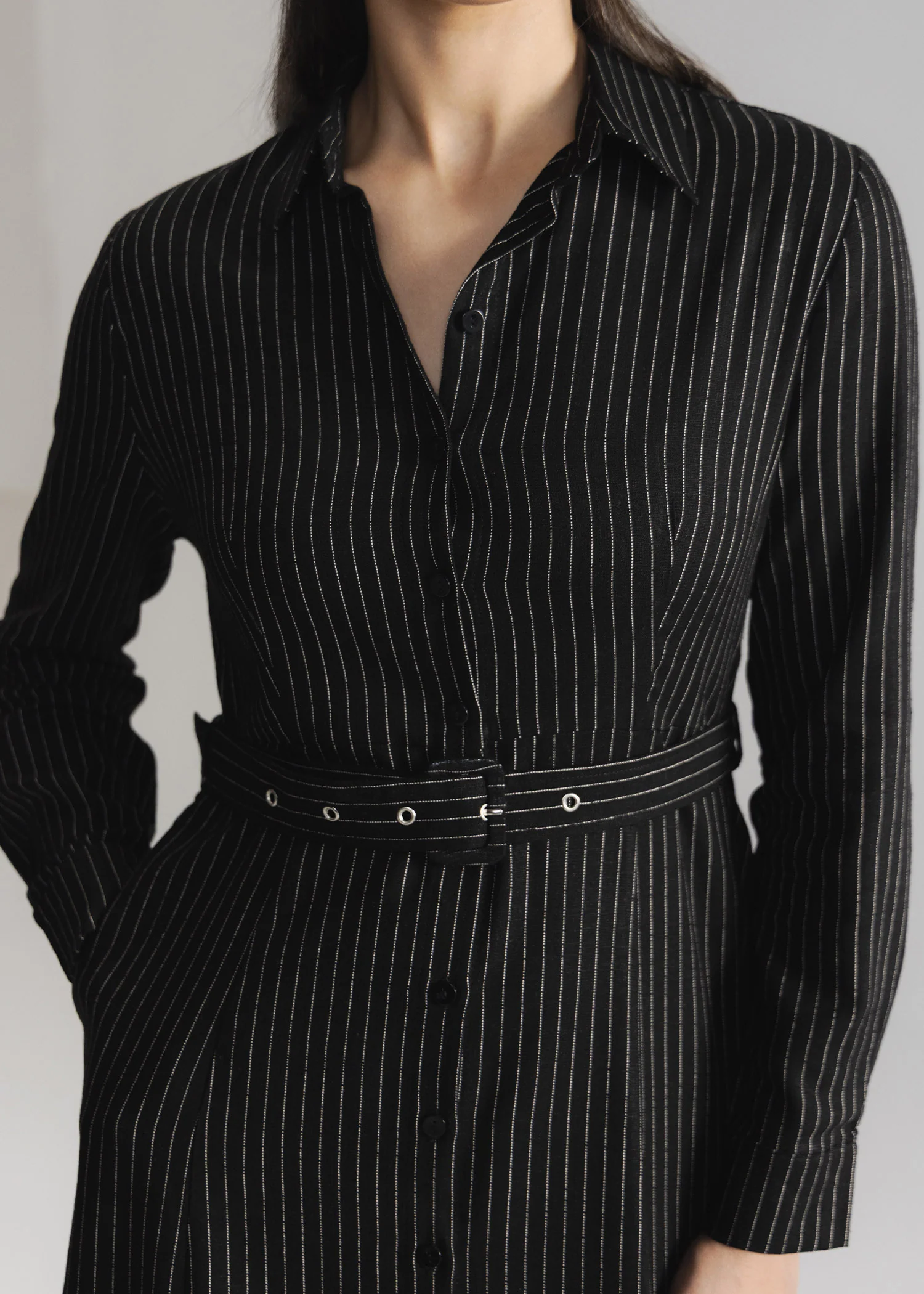 Striped Button Down Dress- WS26-01 - Image 5
