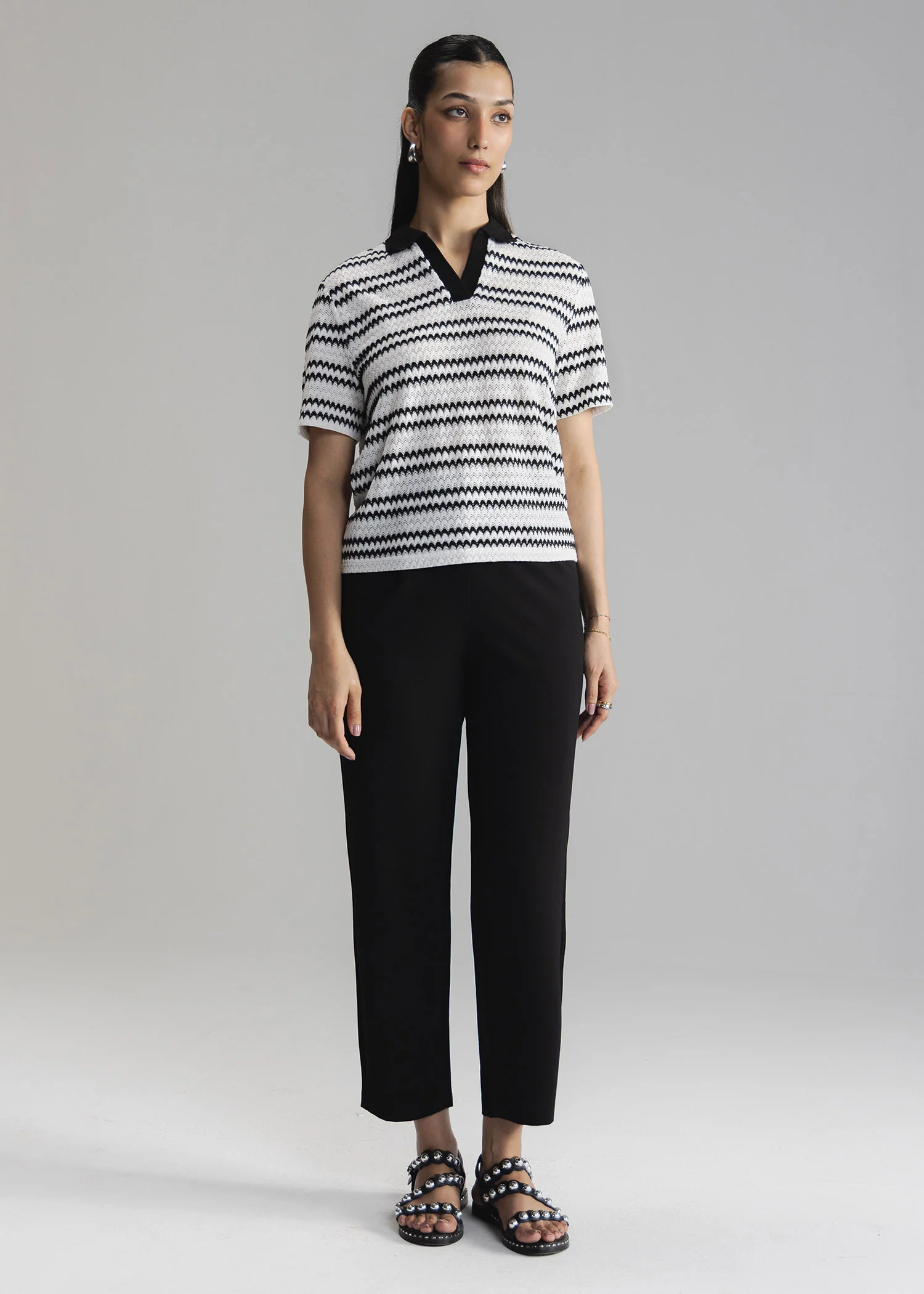 Crochet Textured Shirt- WS26-05 - Image 2
