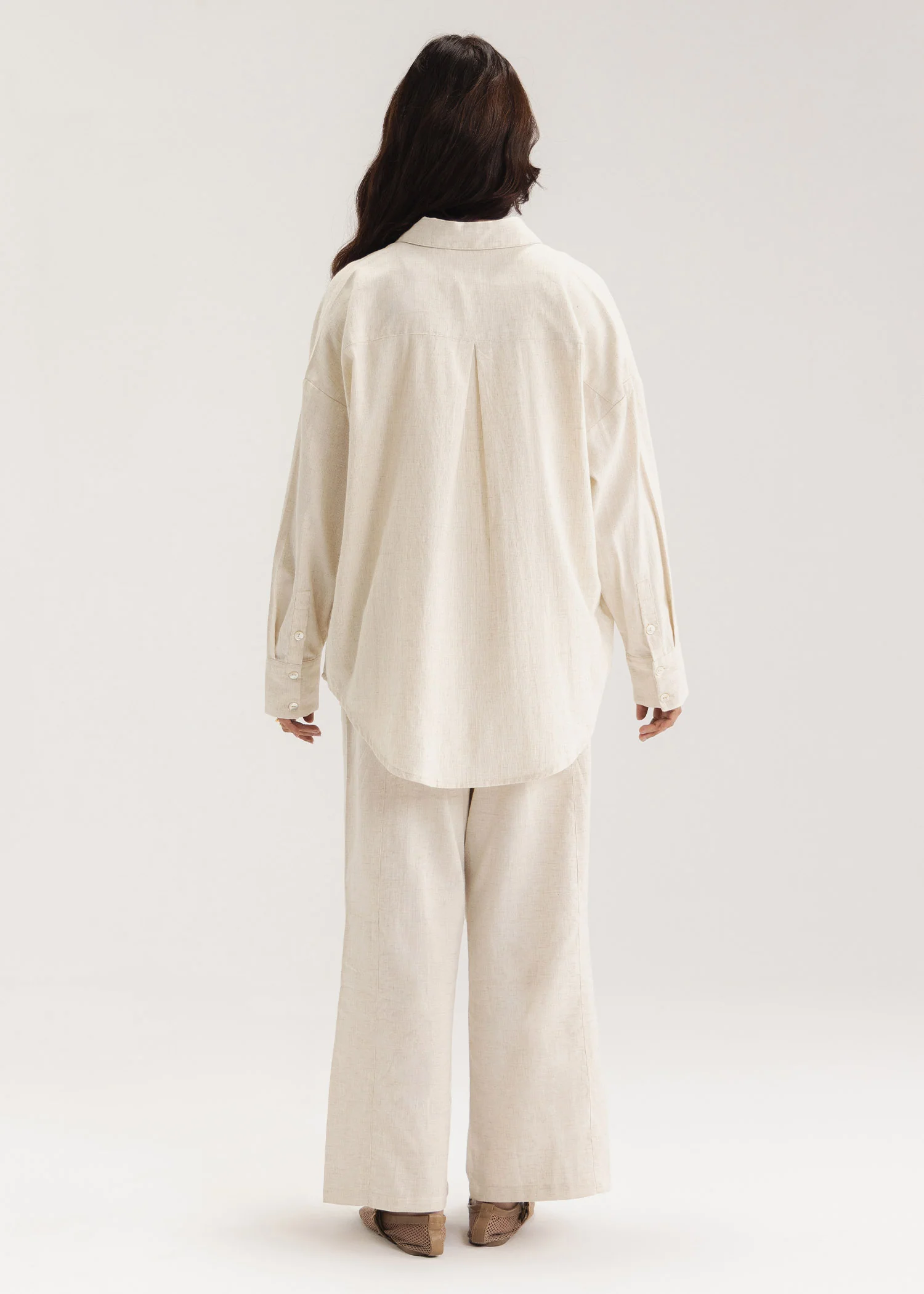 Linen Blend Button Down Shirt- WS26-08 - Image 4
